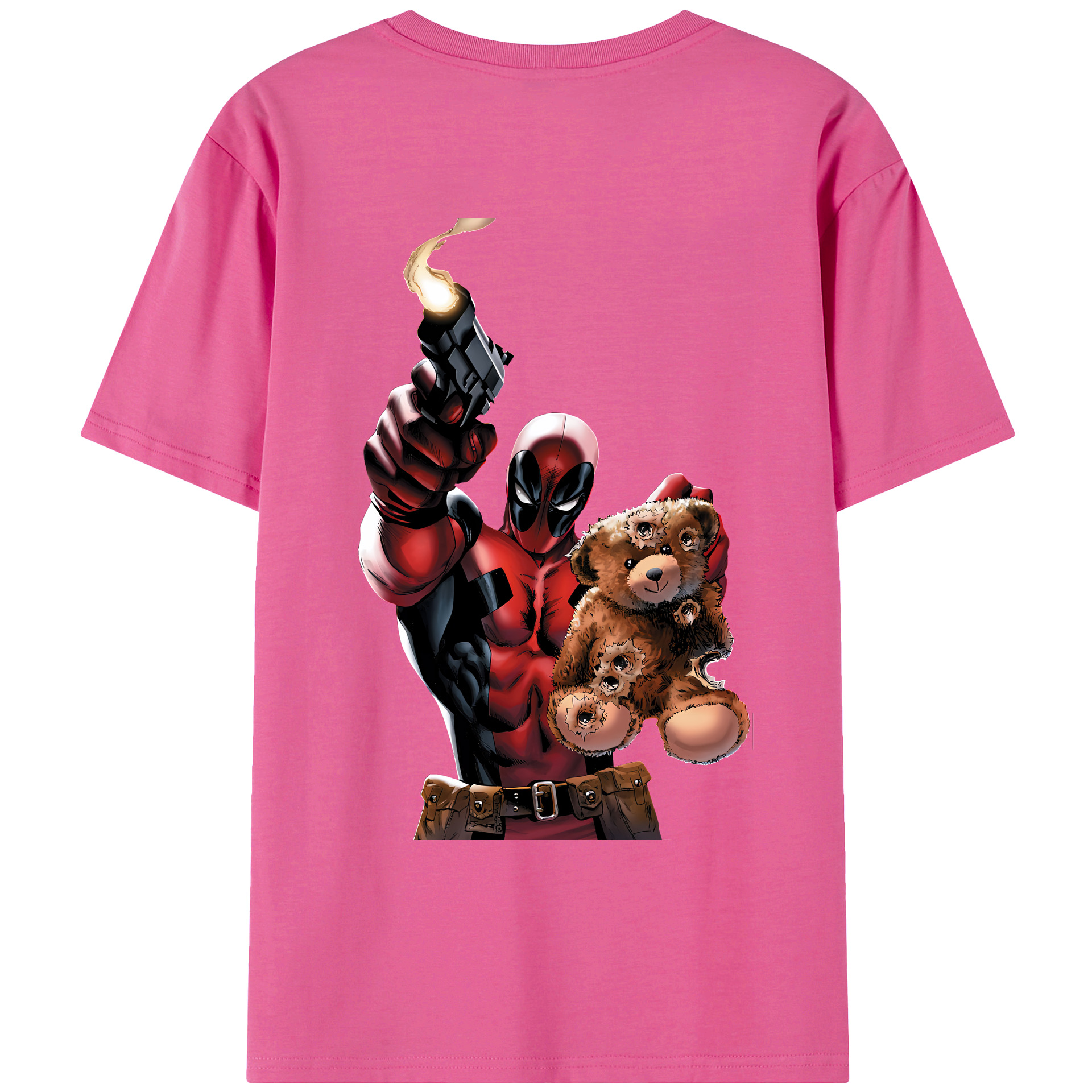 （画像用） Deadpool デッドプール レディース半袖Tシャツ(バックプリント)