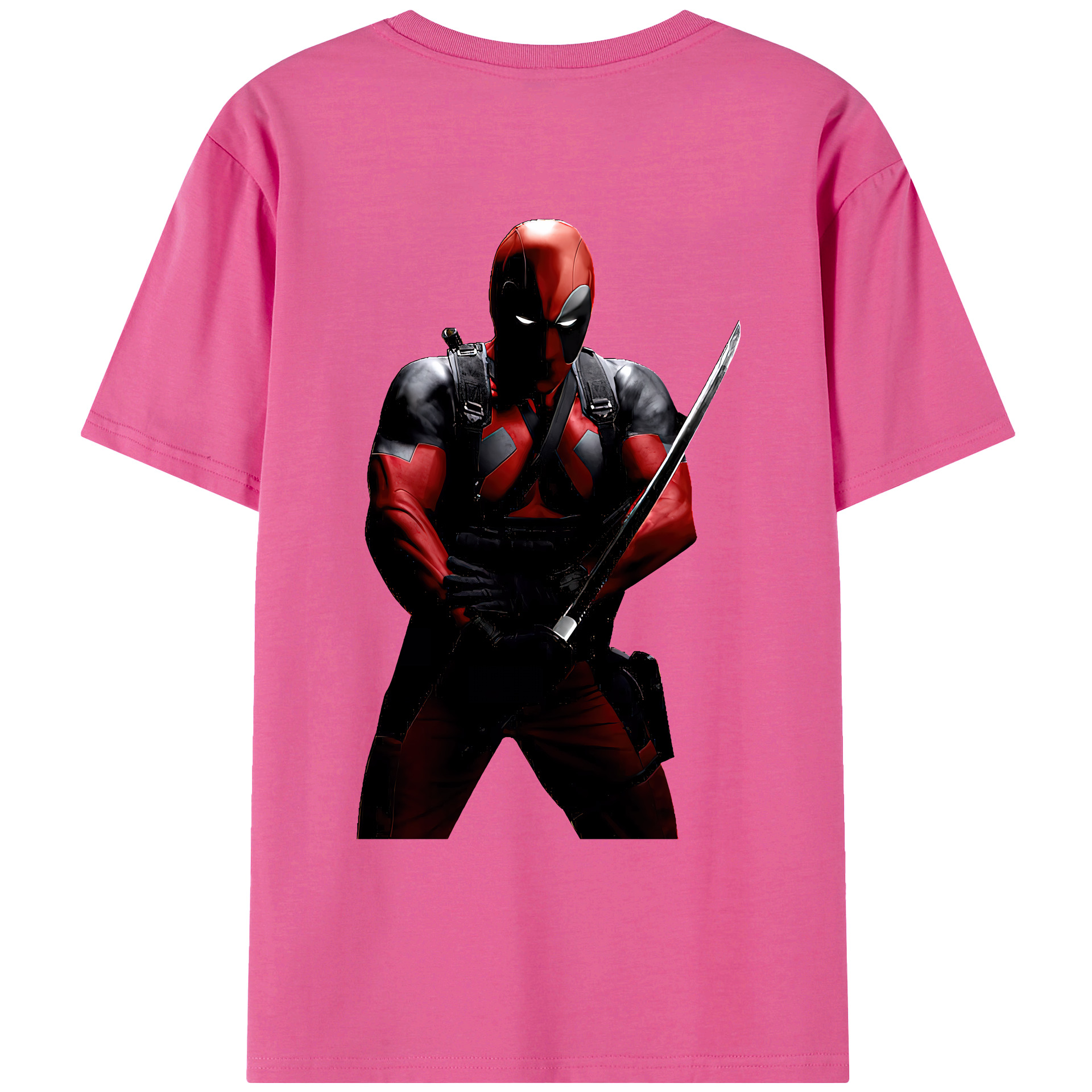 （画像用） Deadpool デッドプール レディース半袖Tシャツ(バックプリント)