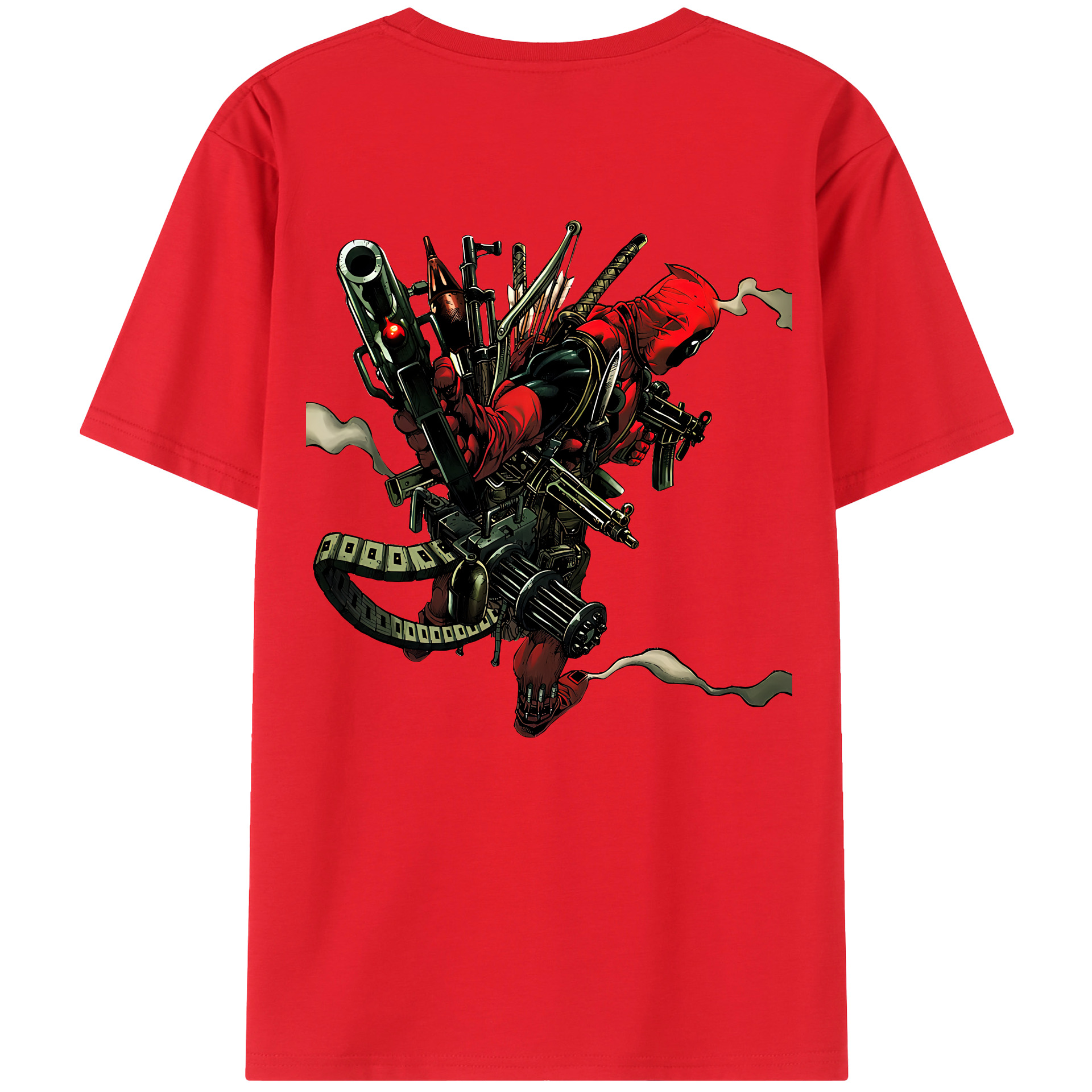 （画像用） Deadpool デッドプール レディース半袖Tシャツ(バックプリント)