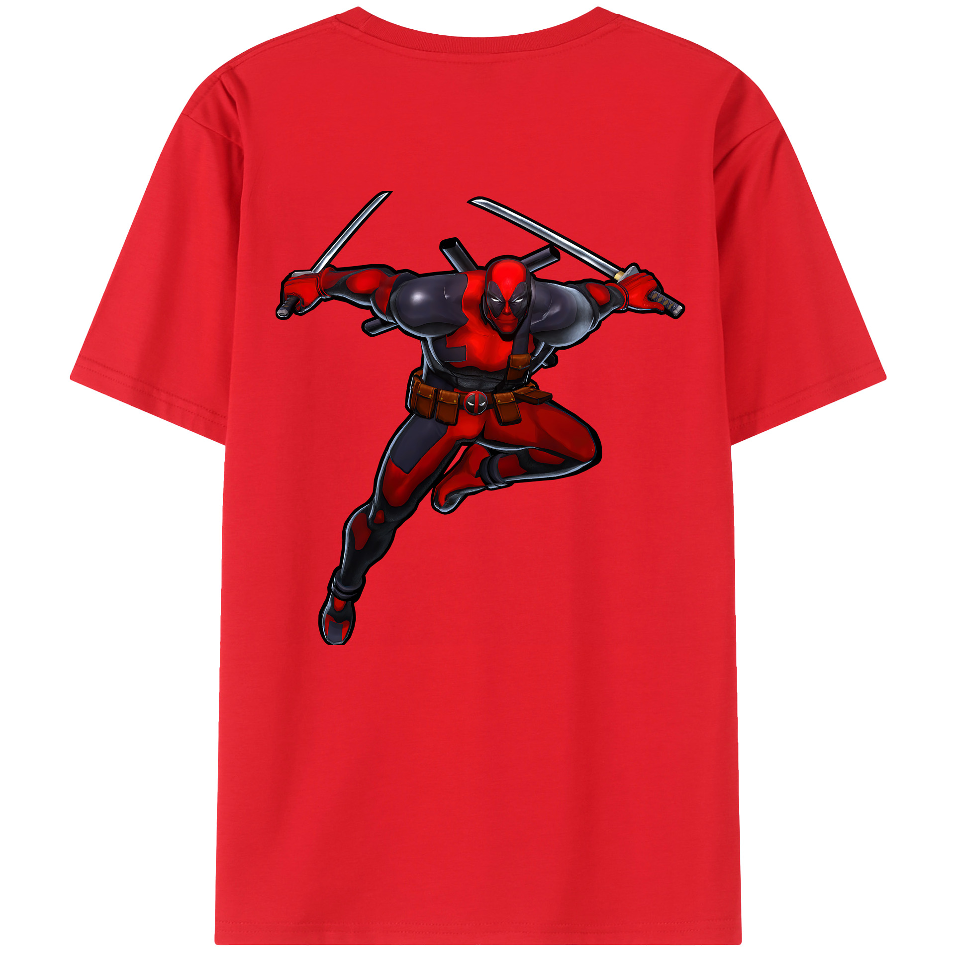 （画像用） Deadpool デッドプール レディース半袖Tシャツ(バックプリント)