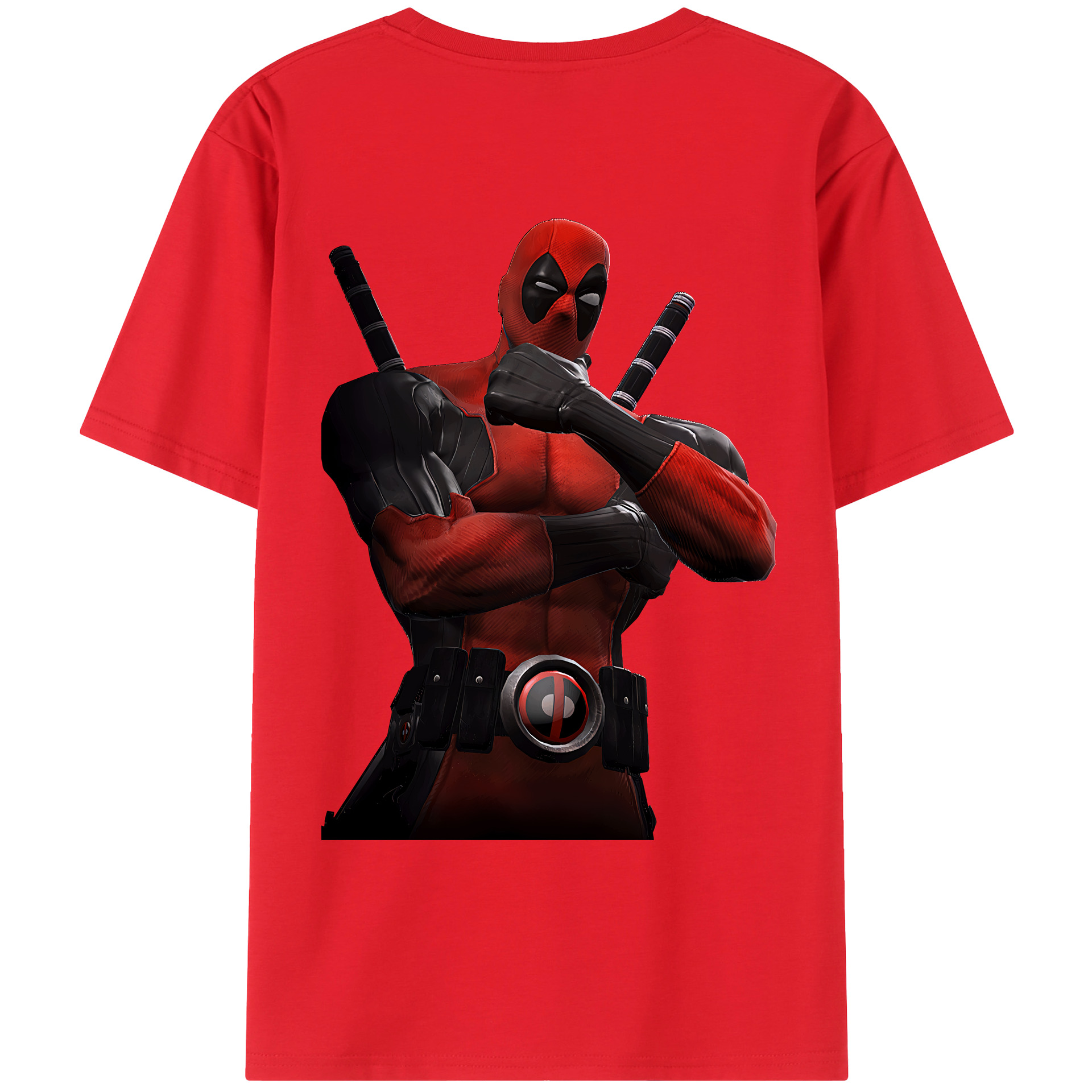 （画像用） Deadpool デッドプール レディース半袖Tシャツ(バックプリント)