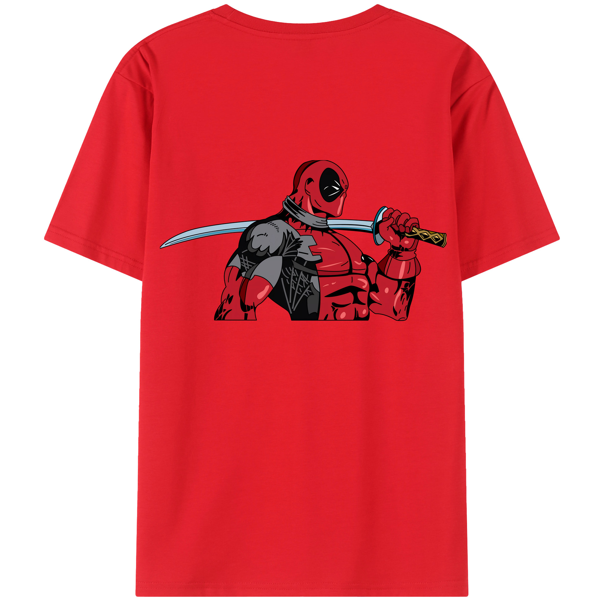 （画像用） Deadpool デッドプール レディース半袖Tシャツ(バックプリント)