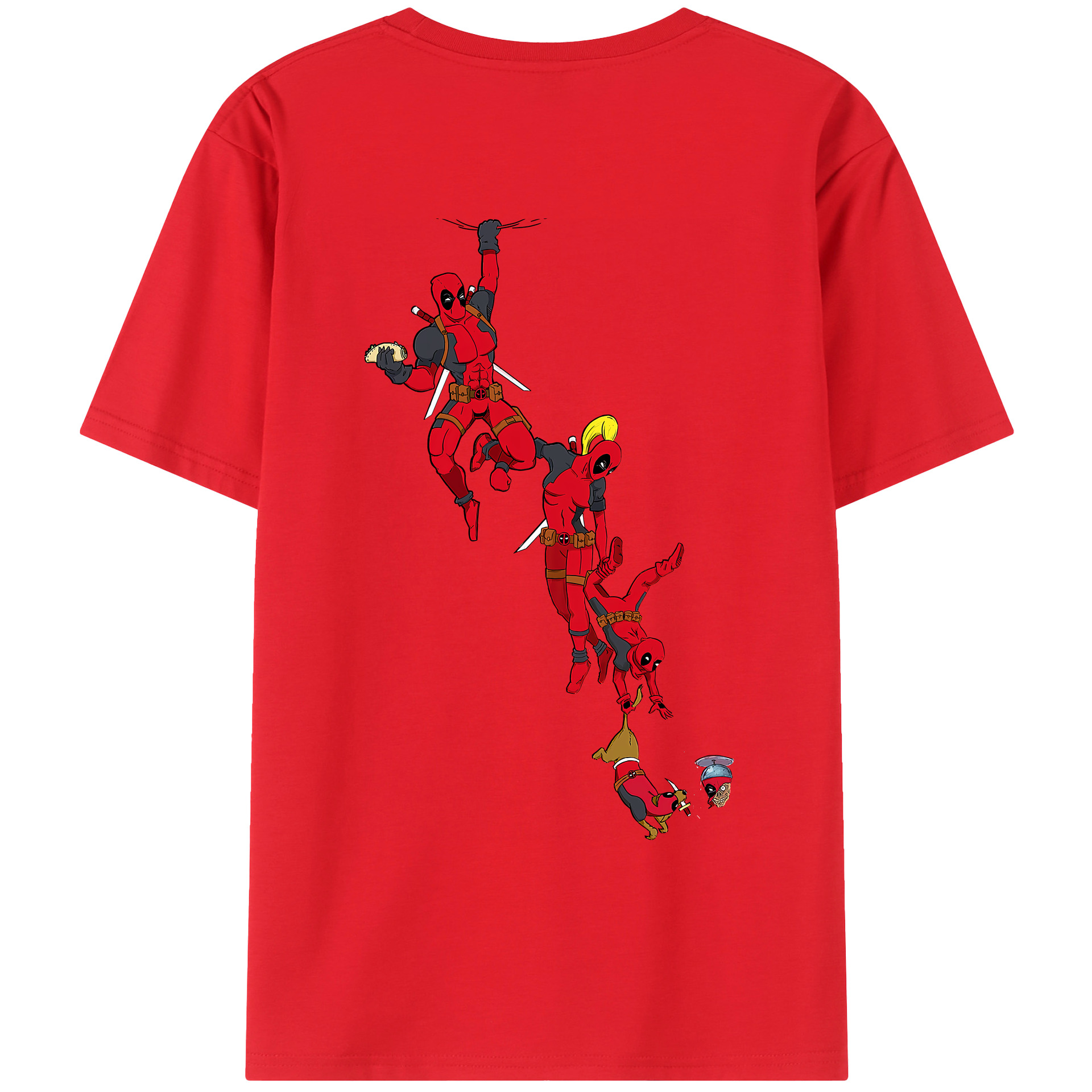 （画像用） Deadpool デッドプール レディース半袖Tシャツ(バックプリント)