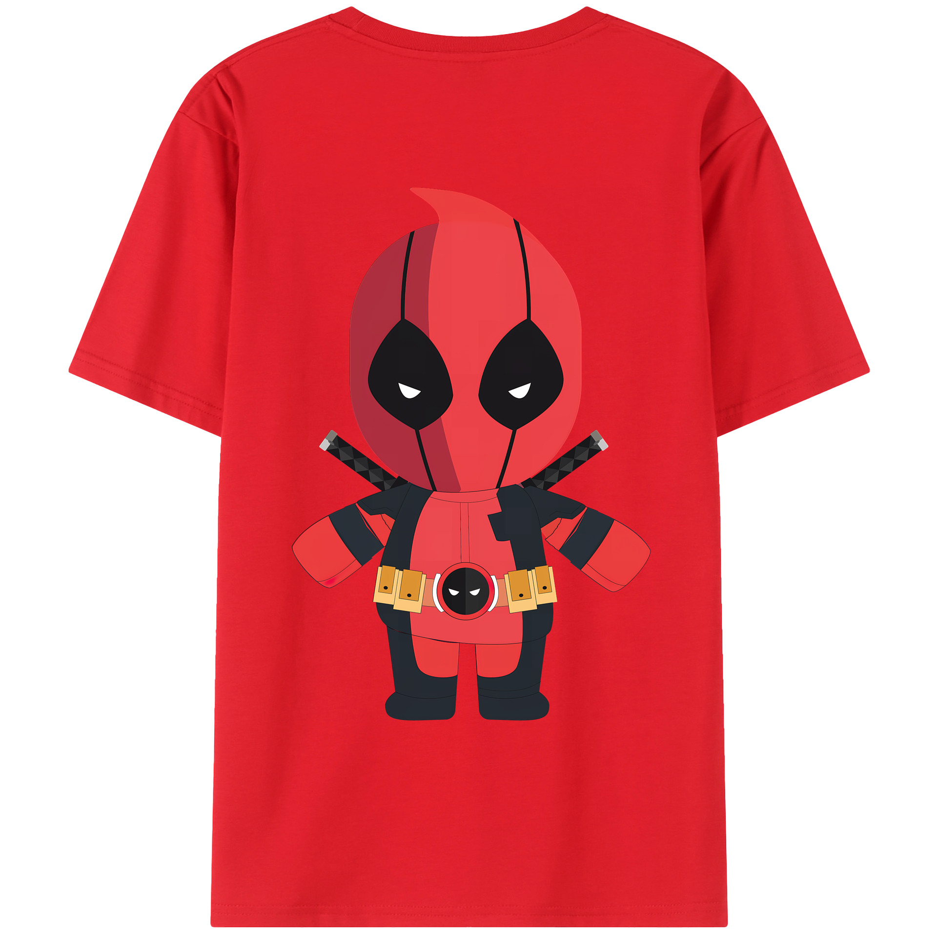 （画像用） Deadpool デッドプール レディース半袖Tシャツ(バックプリント)