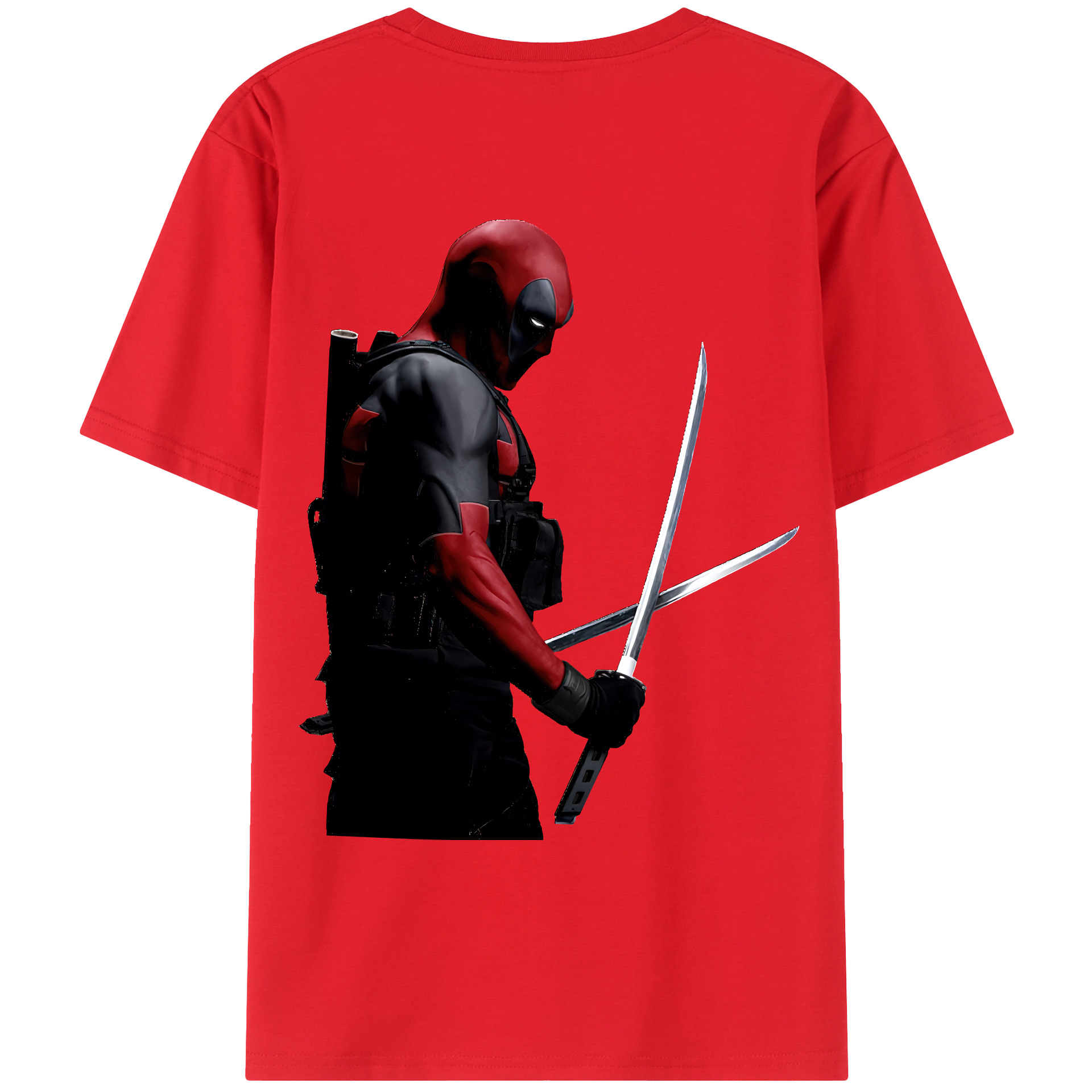 （画像用） Deadpool デッドプール レディース半袖Tシャツ(バックプリント)