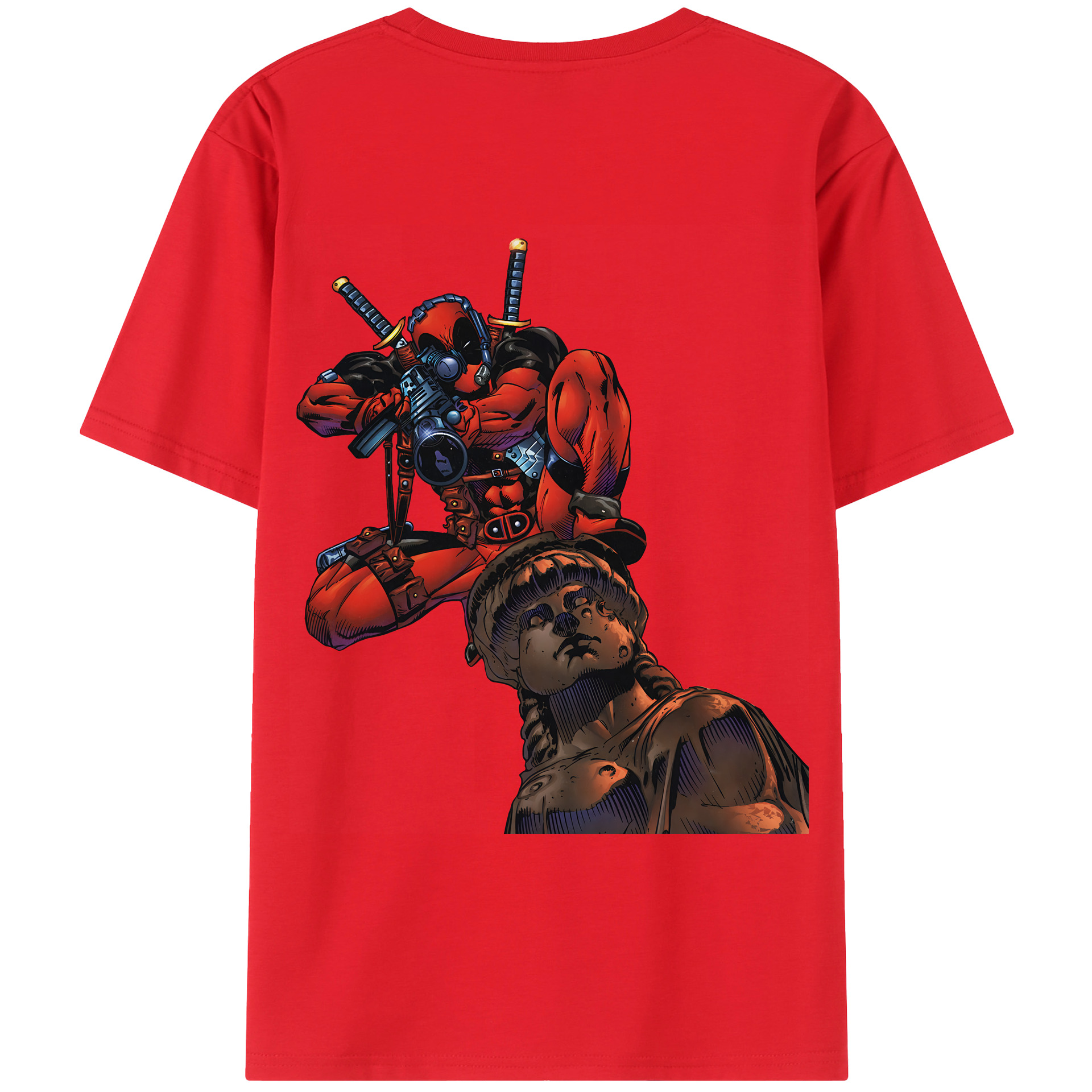 （画像用） Deadpool デッドプール レディース半袖Tシャツ(バックプリント)