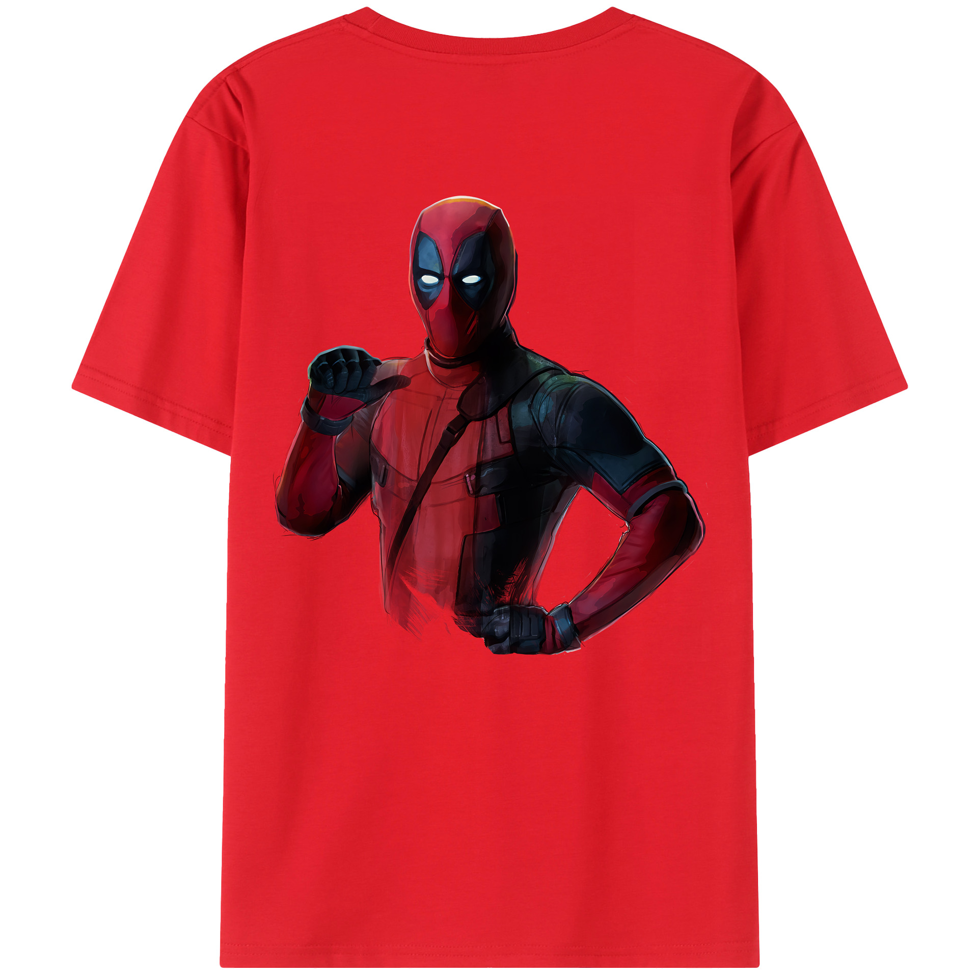 （画像用） Deadpool デッドプール レディース半袖Tシャツ(バックプリント)