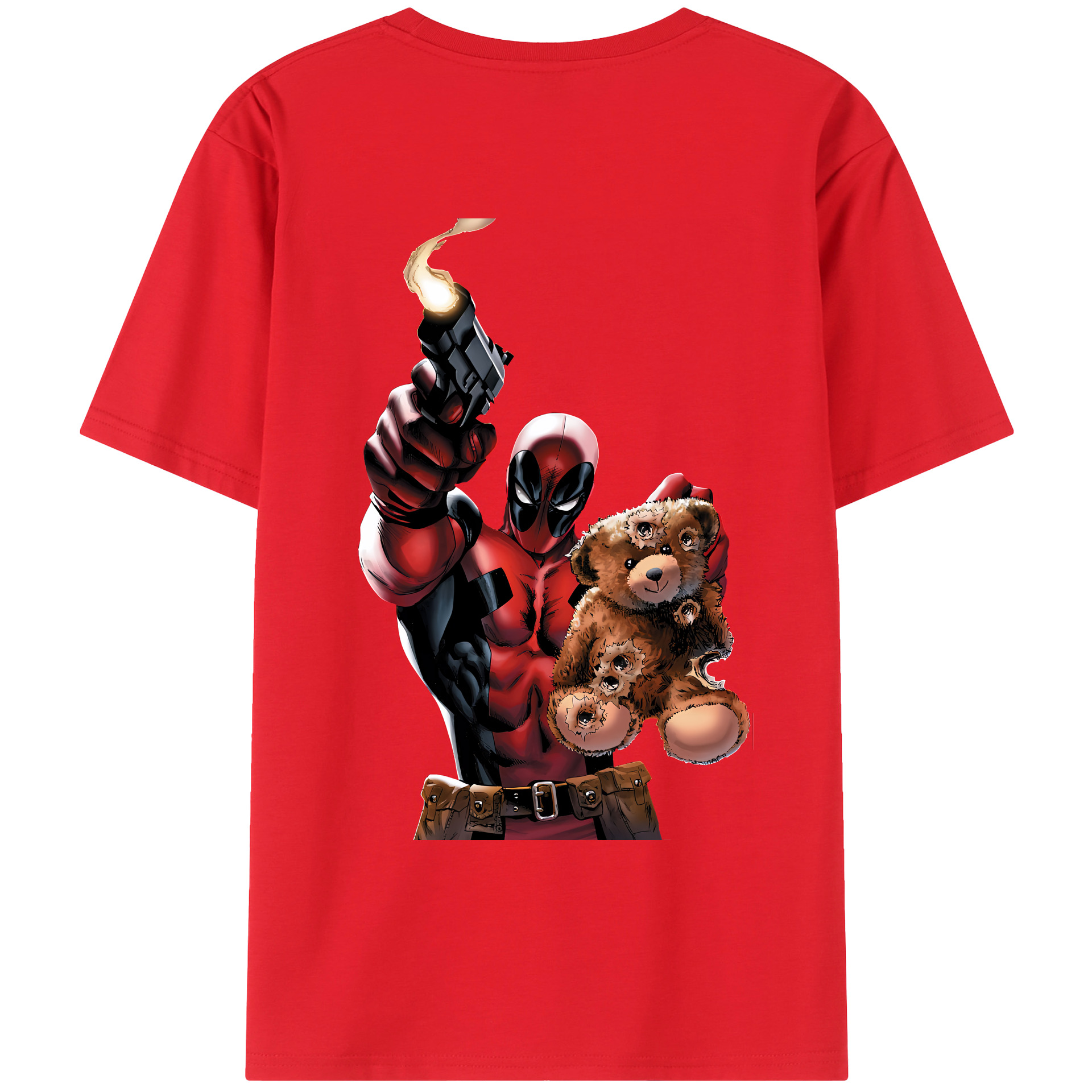 （画像用） Deadpool デッドプール レディース半袖Tシャツ(バックプリント)
