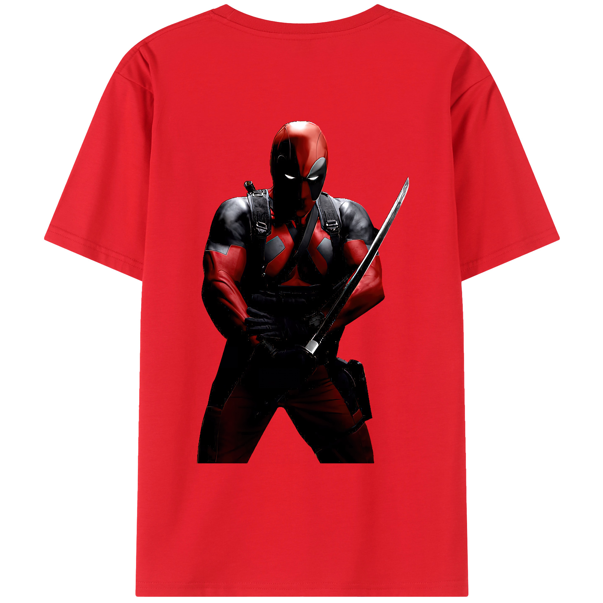 （画像用） Deadpool デッドプール レディース半袖Tシャツ(バックプリント)