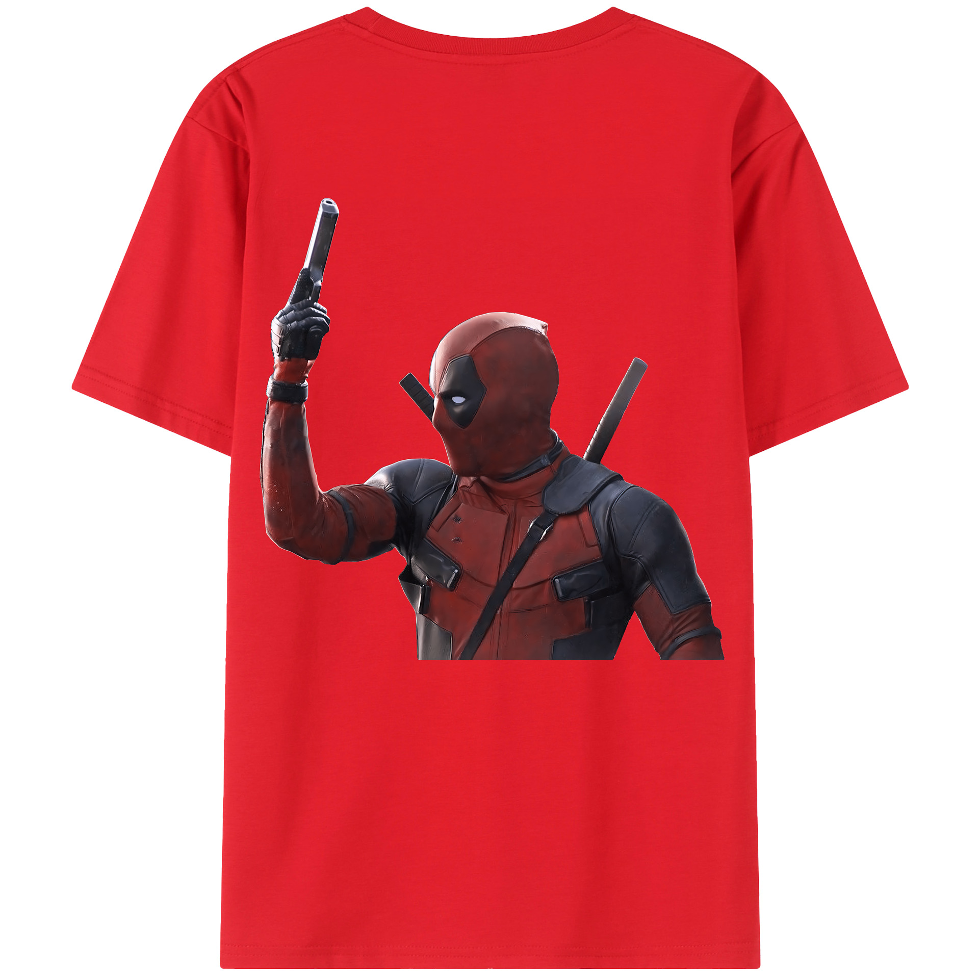 （画像用） Deadpool デッドプール レディース半袖Tシャツ(バックプリント)