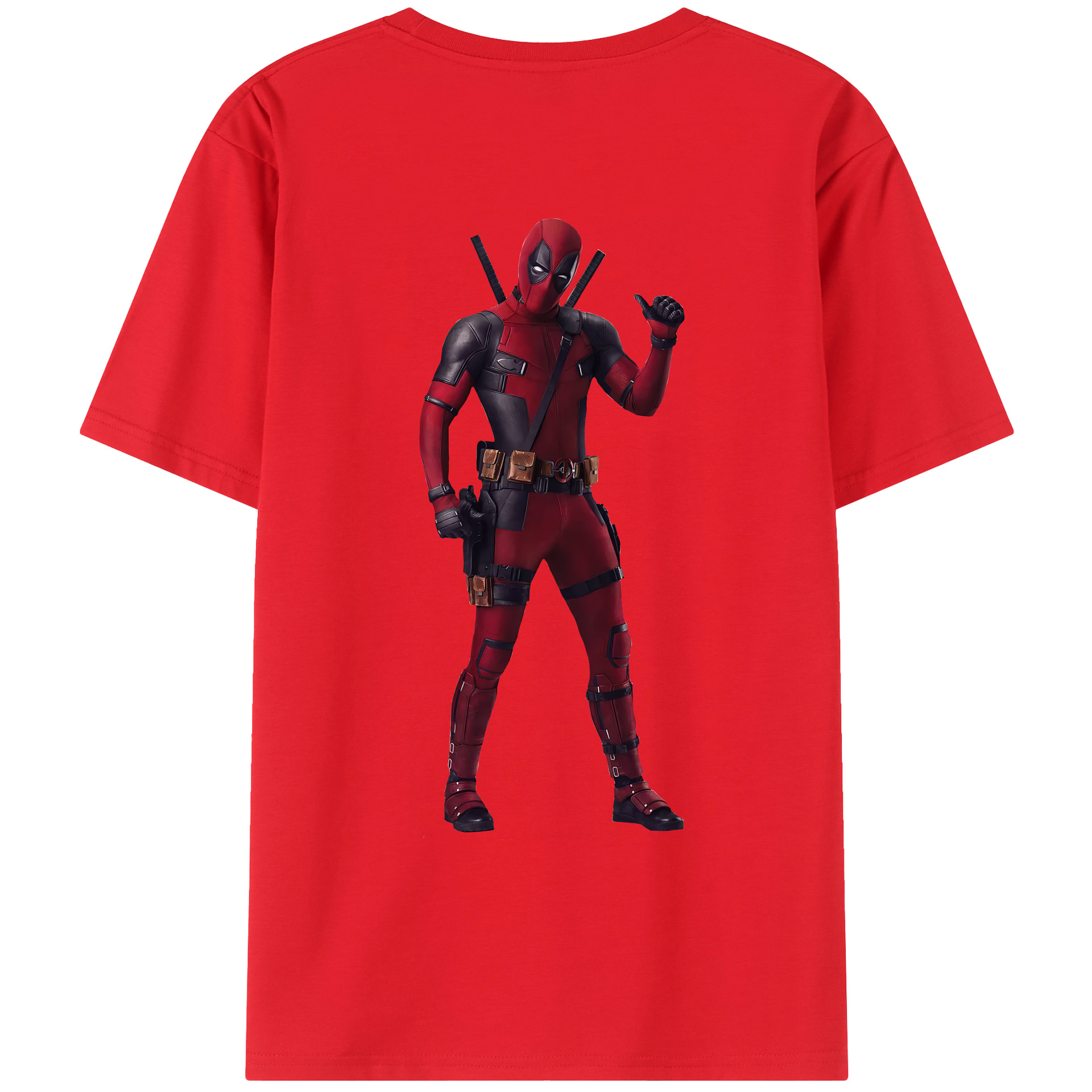 （画像用） Deadpool デッドプール レディース半袖Tシャツ(バックプリント)