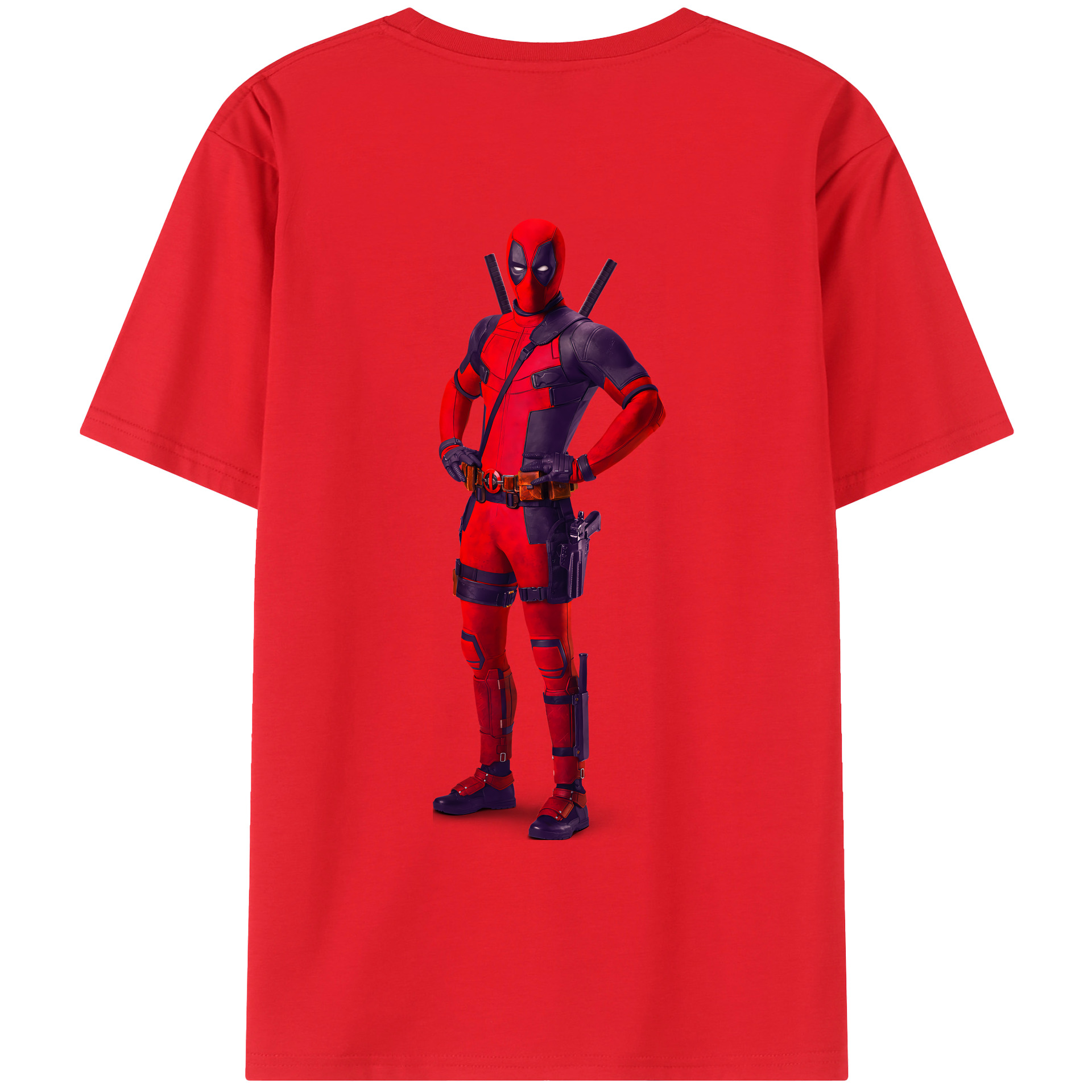 （画像用） Deadpool デッドプール レディース半袖Tシャツ(バックプリント)