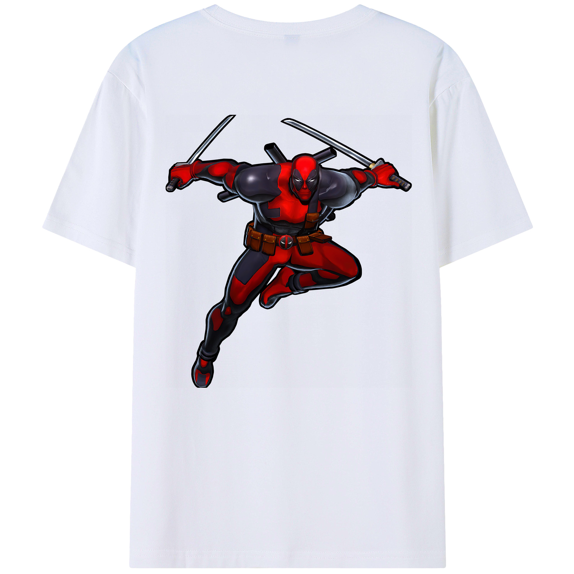 （画像用） Deadpool デッドプール レディース半袖Tシャツ(バックプリント)