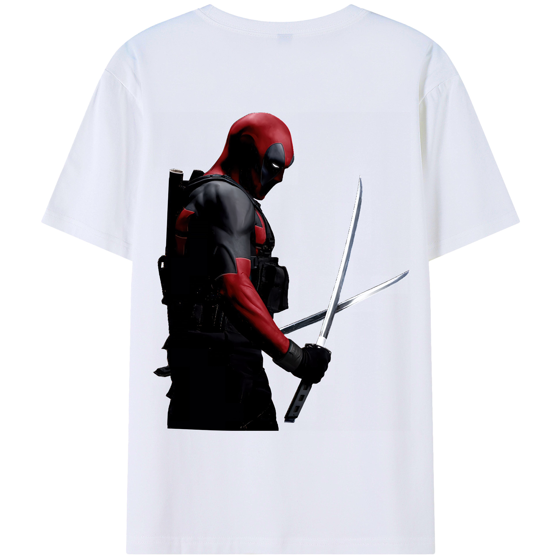 （画像用） Deadpool デッドプール レディース半袖Tシャツ(バックプリント)