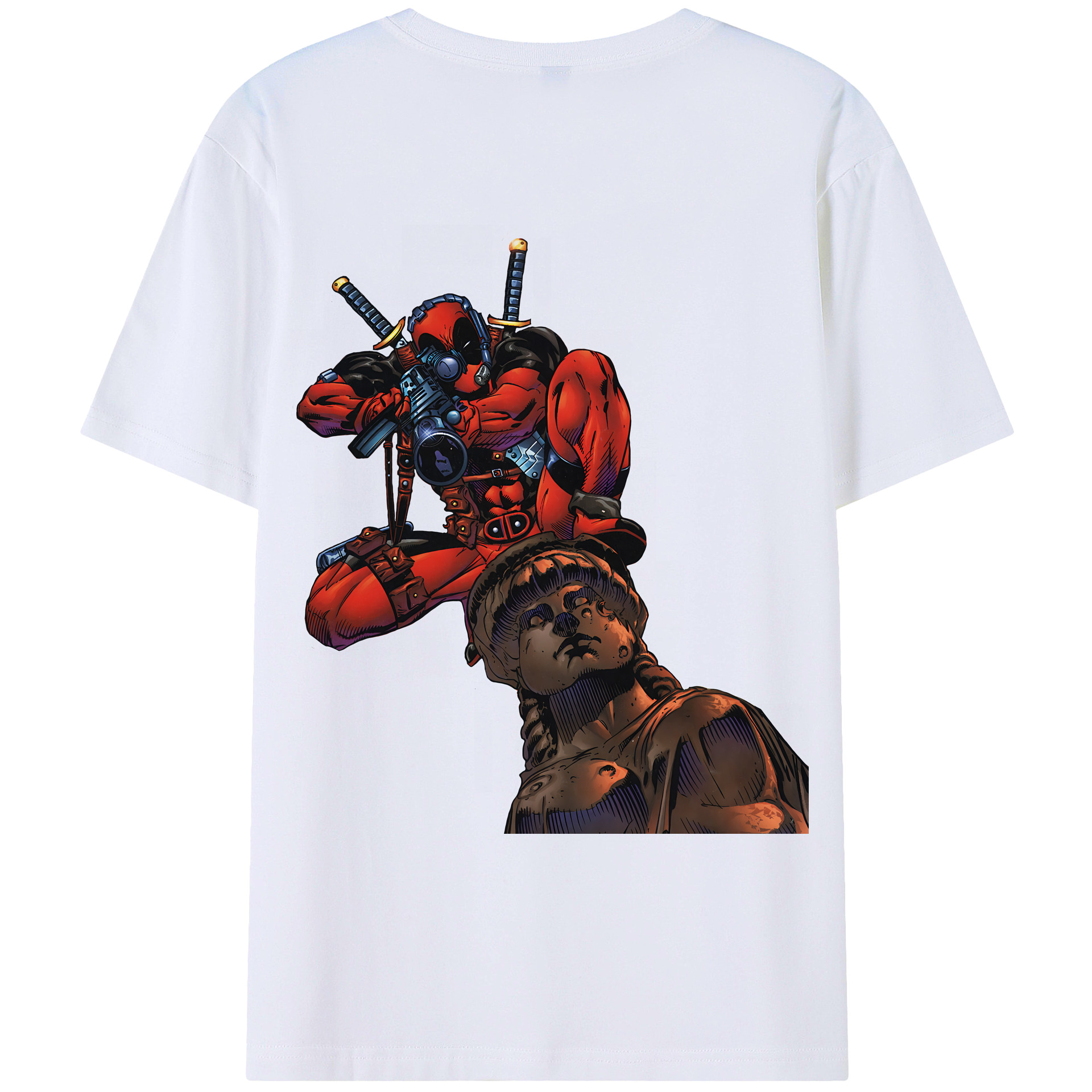 （画像用） Deadpool デッドプール レディース半袖Tシャツ(バックプリント)