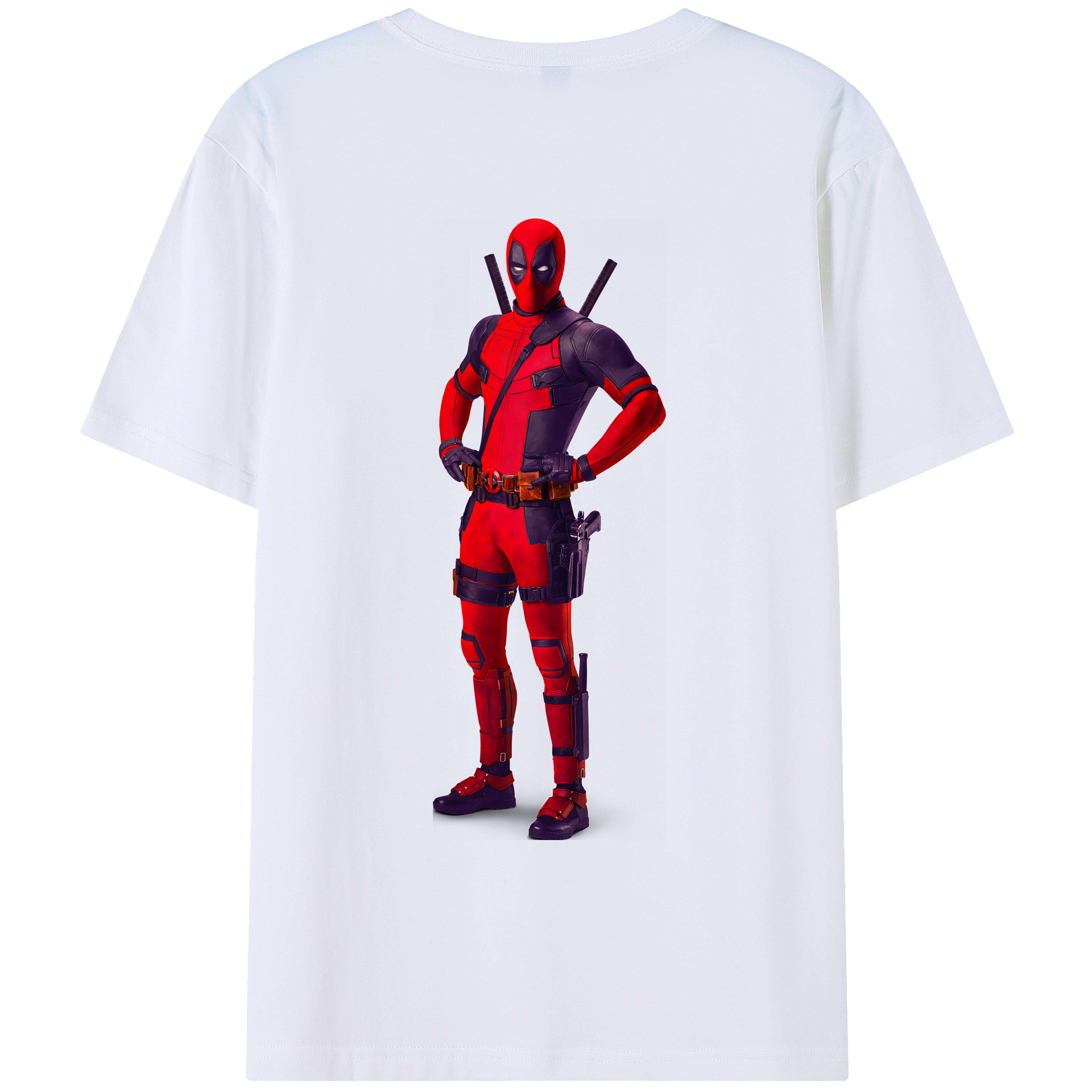 （画像用） Deadpool デッドプール レディース半袖Tシャツ(バックプリント)