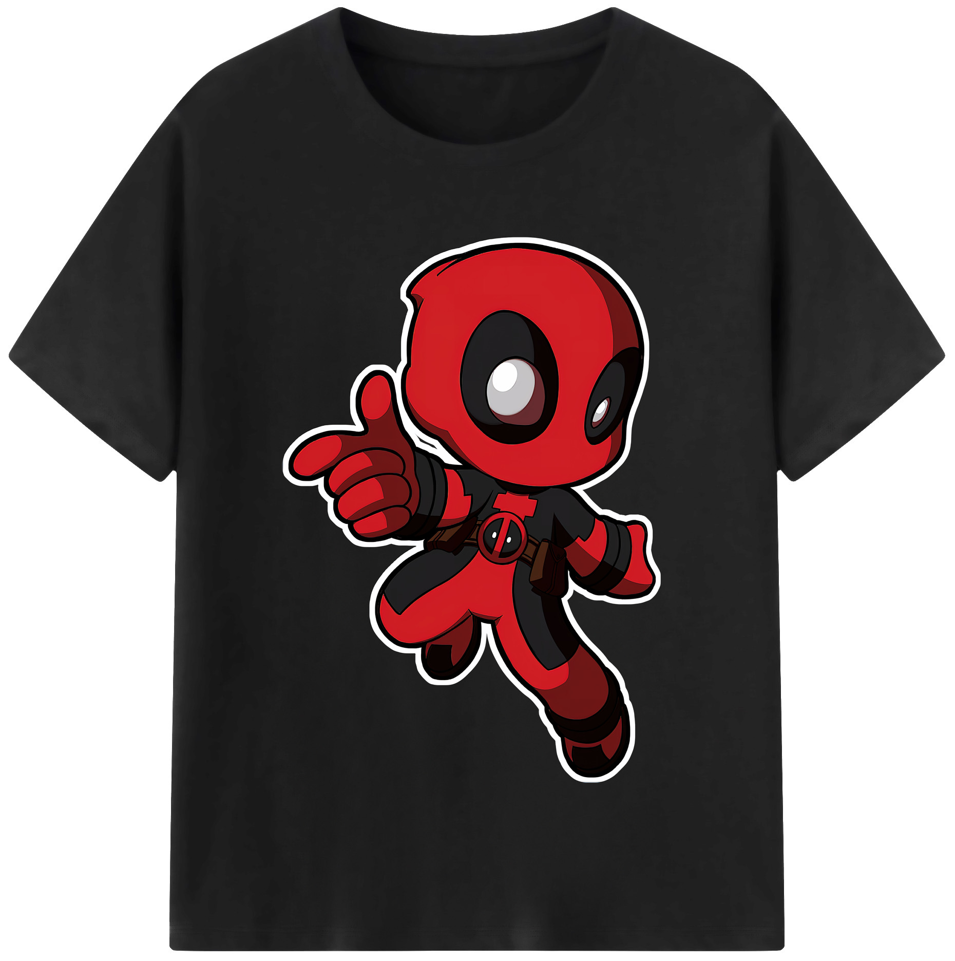 （画像用） Deadpool デッドプール レディースカジュアルプリントTシャツ（綿100％）