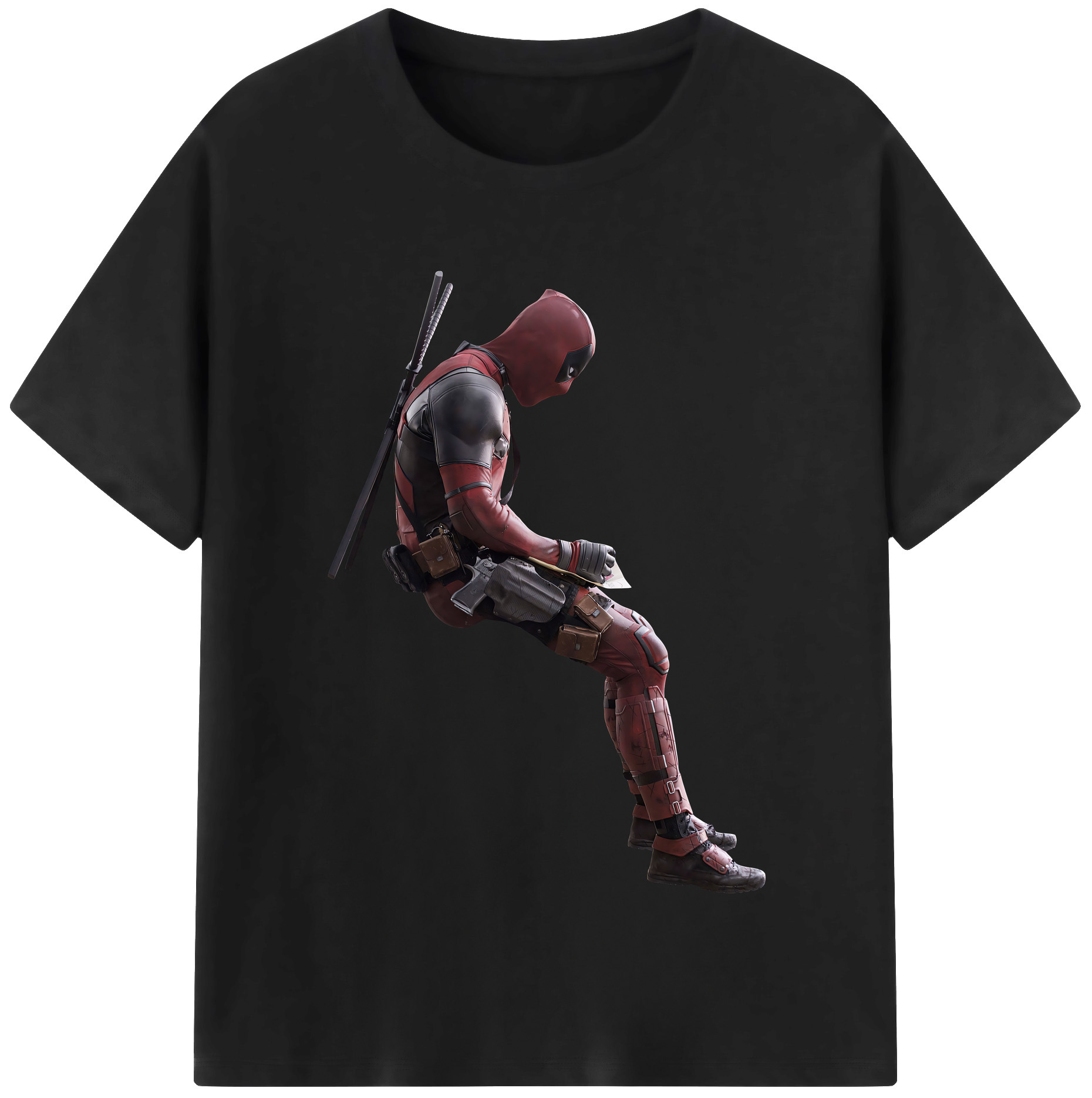 （画像用） Deadpool デッドプール レディースカジュアルプリントTシャツ（綿100％）
