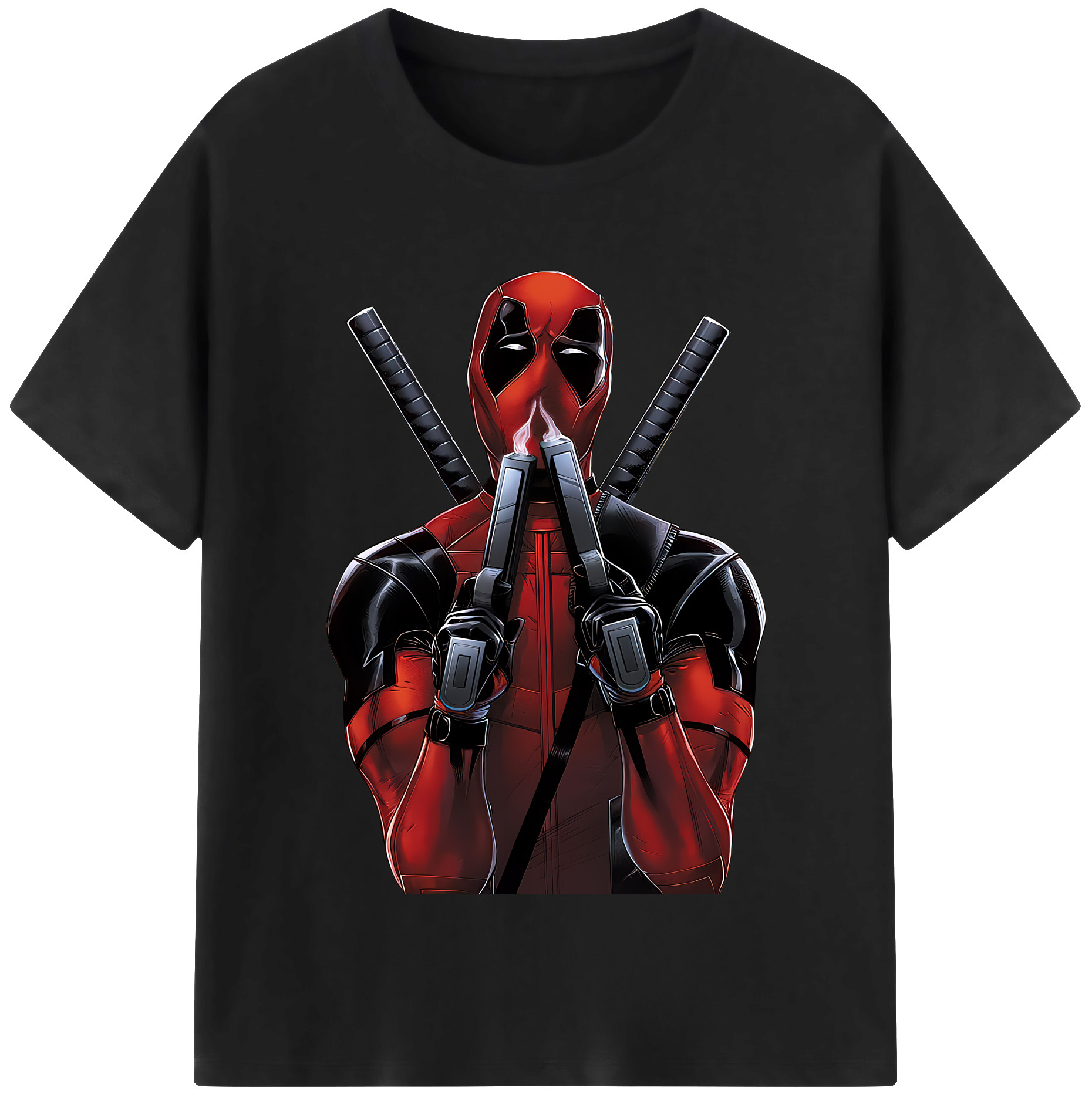 （画像用） Deadpool デッドプール レディースカジュアルプリントTシャツ（綿100％）