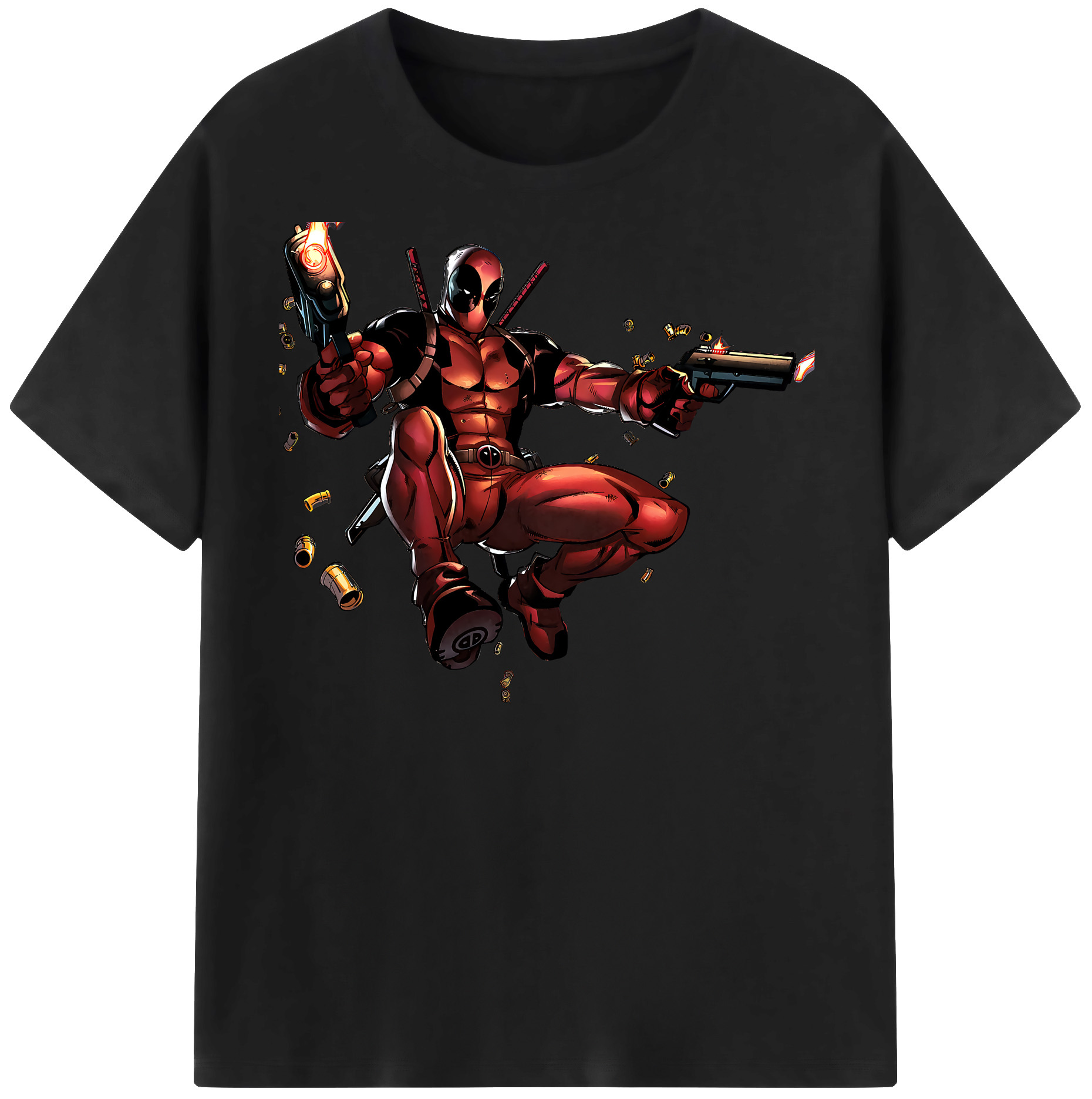 （画像用） Deadpool デッドプール レディースカジュアルプリントTシャツ（綿100％）