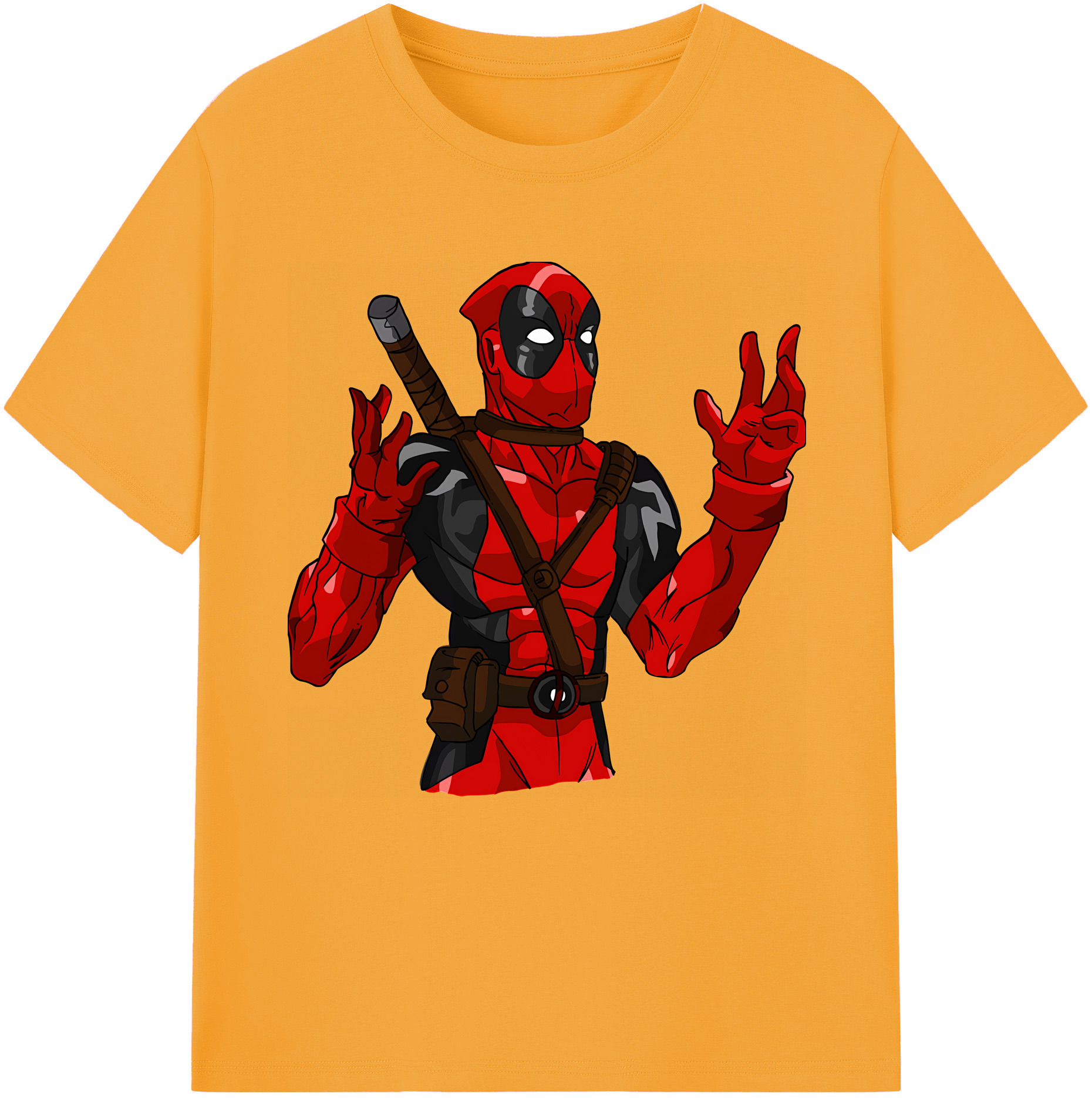 （画像用） Deadpool デッドプール レディースカジュアルプリントTシャツ（綿100％）