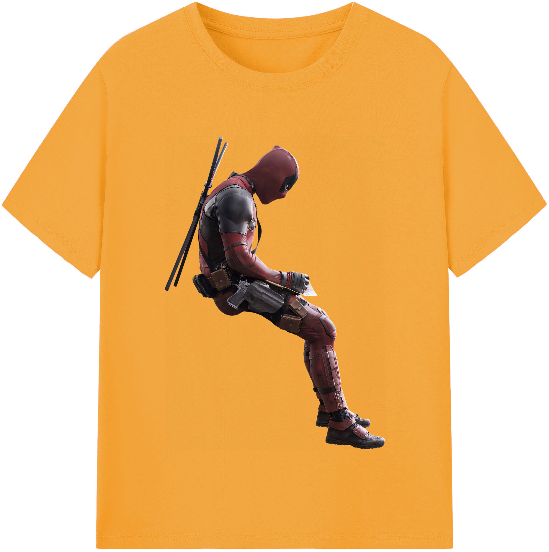 （画像用） Deadpool デッドプール レディースカジュアルプリントTシャツ（綿100％）