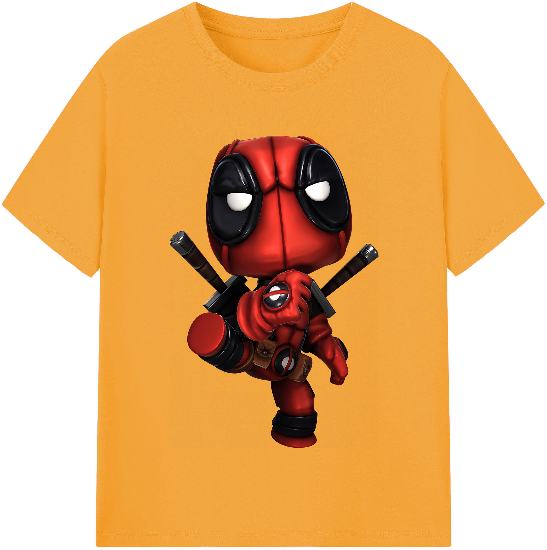 （画像用） Deadpool デッドプール レディースカジュアルプリントTシャツ（綿100％）