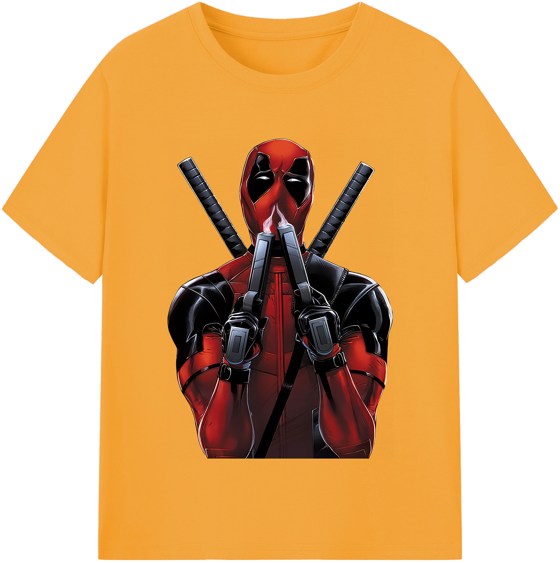 （画像用） Deadpool デッドプール レディースカジュアルプリントTシャツ（綿100％）