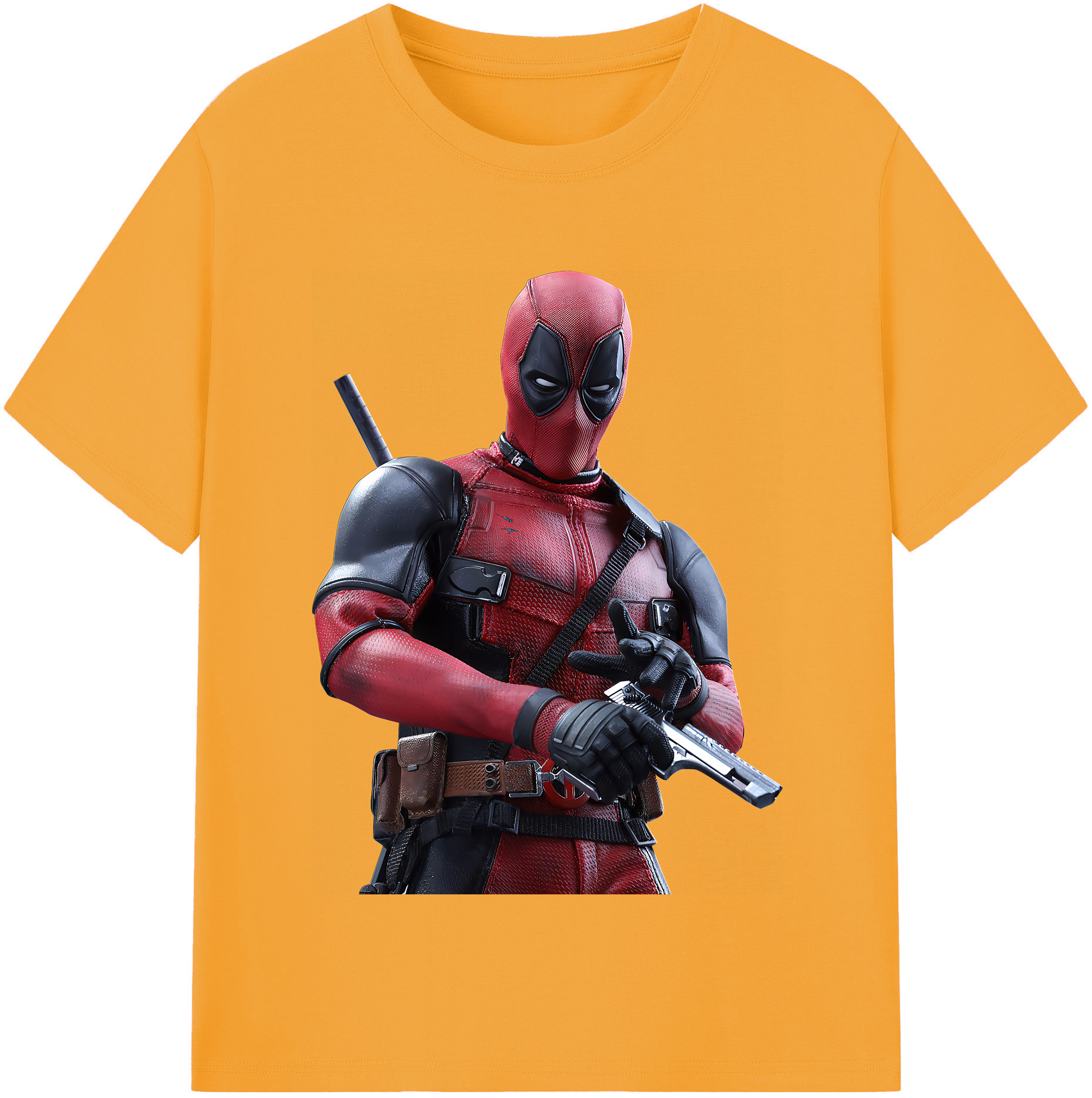 （画像用） Deadpool デッドプール レディースカジュアルプリントTシャツ（綿100％）