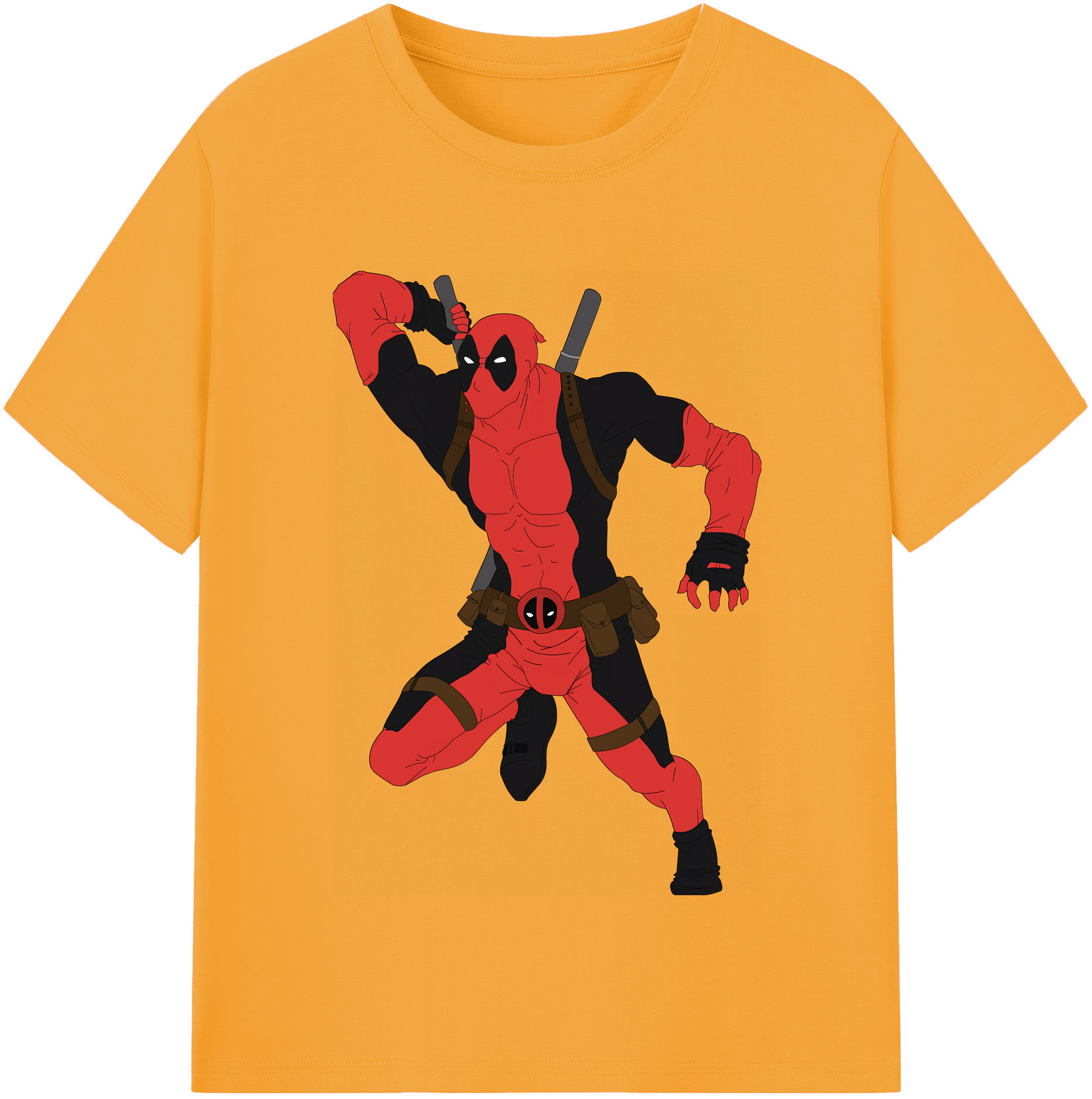 （画像用） Deadpool デッドプール レディースカジュアルプリントTシャツ（綿100％）