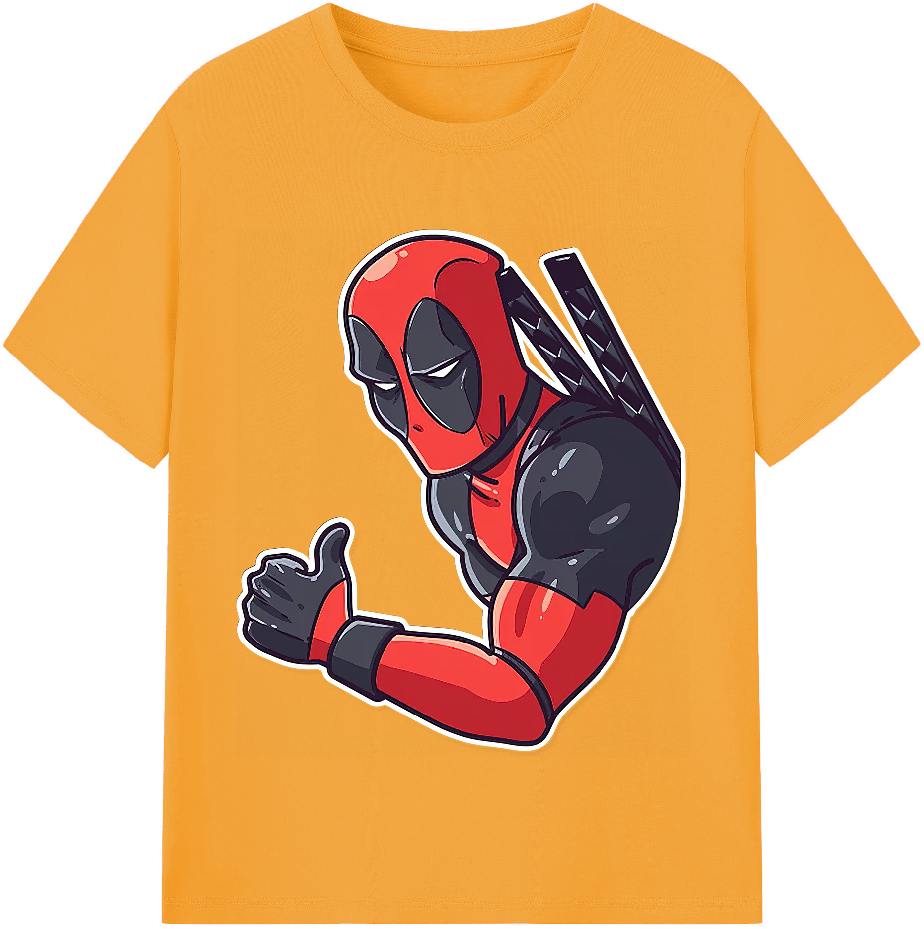（画像用） Deadpool デッドプール レディースカジュアルプリントTシャツ（綿100％）