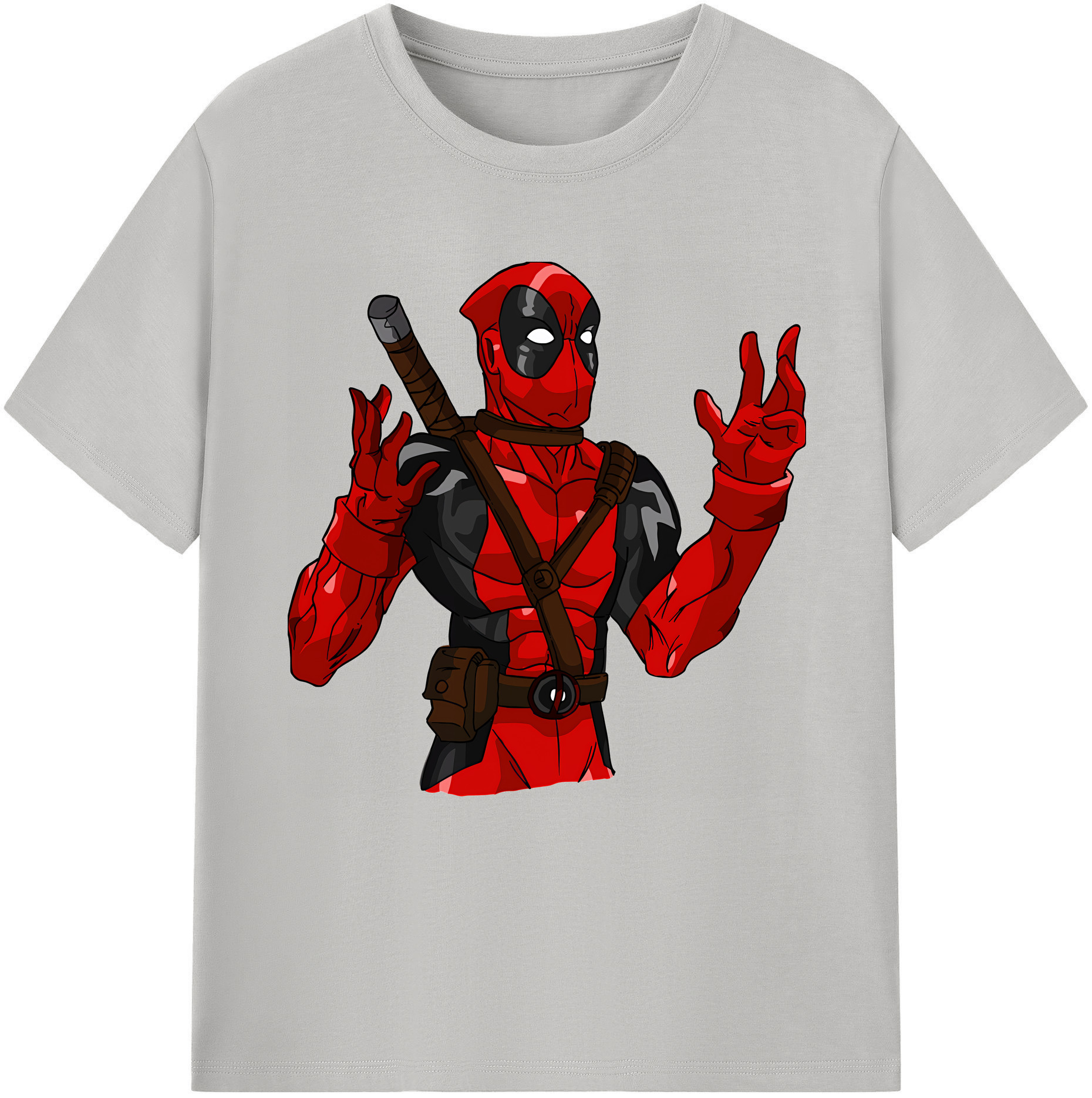（画像用） Deadpool デッドプール レディースカジュアルプリントTシャツ（綿100％）