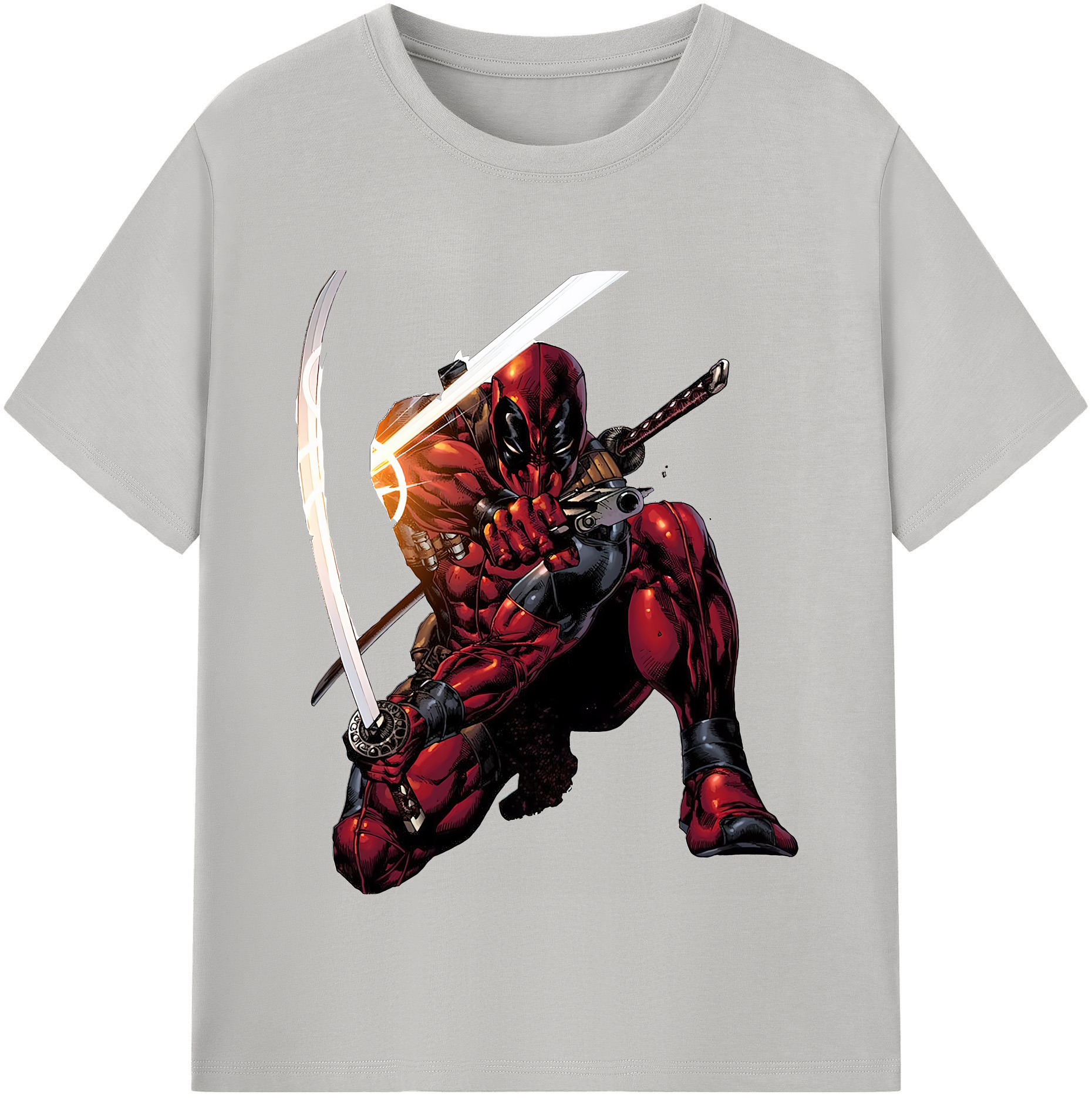 （画像用） Deadpool デッドプール レディースカジュアルプリントTシャツ（綿100％）