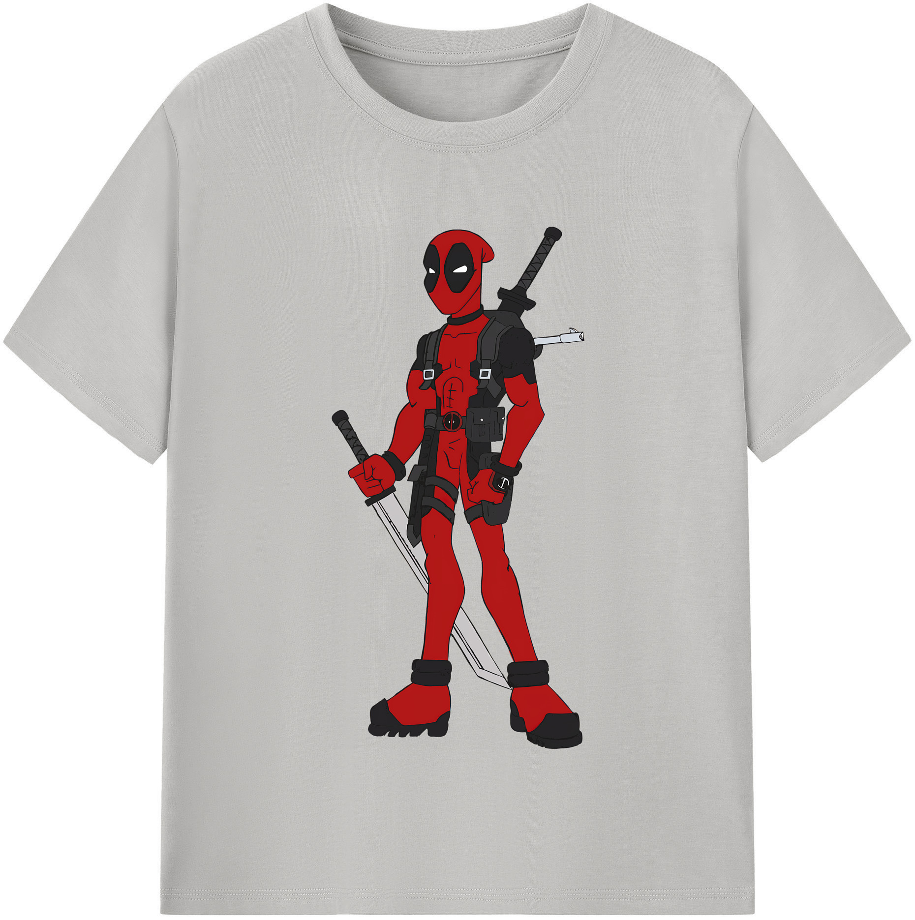 （画像用） Deadpool デッドプール レディースカジュアルプリントTシャツ（綿100％）