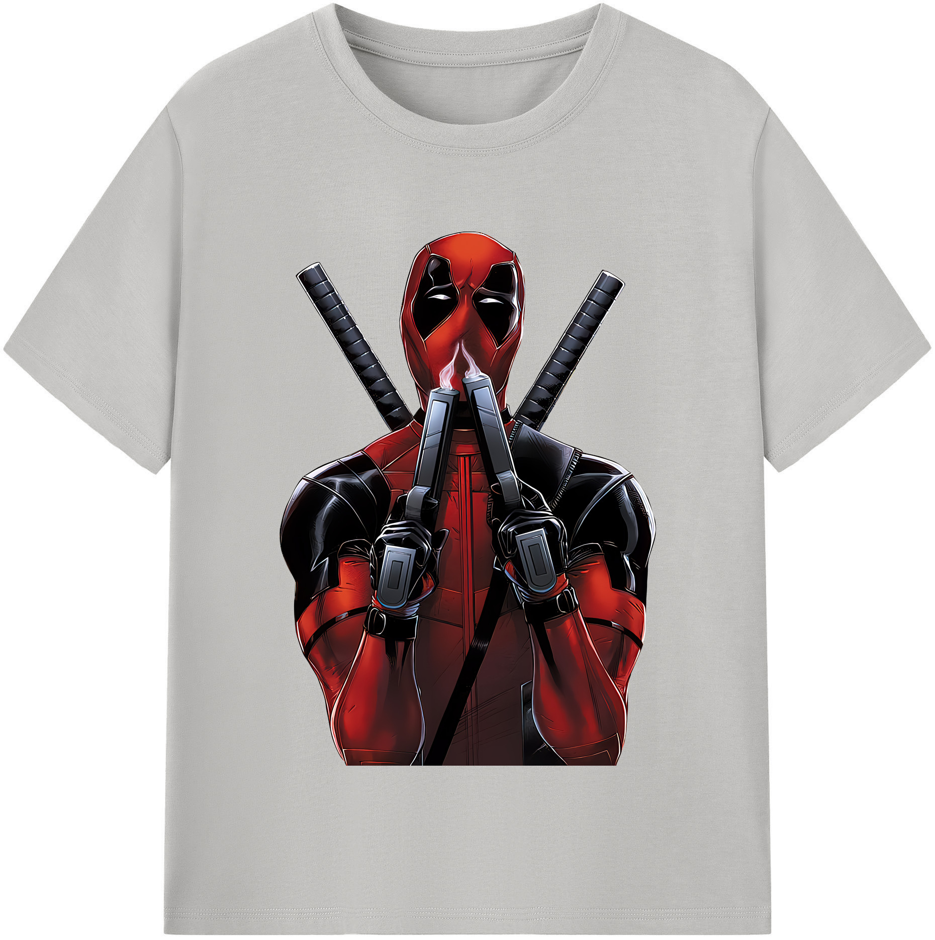 （画像用） Deadpool デッドプール レディースカジュアルプリントTシャツ（綿100％）