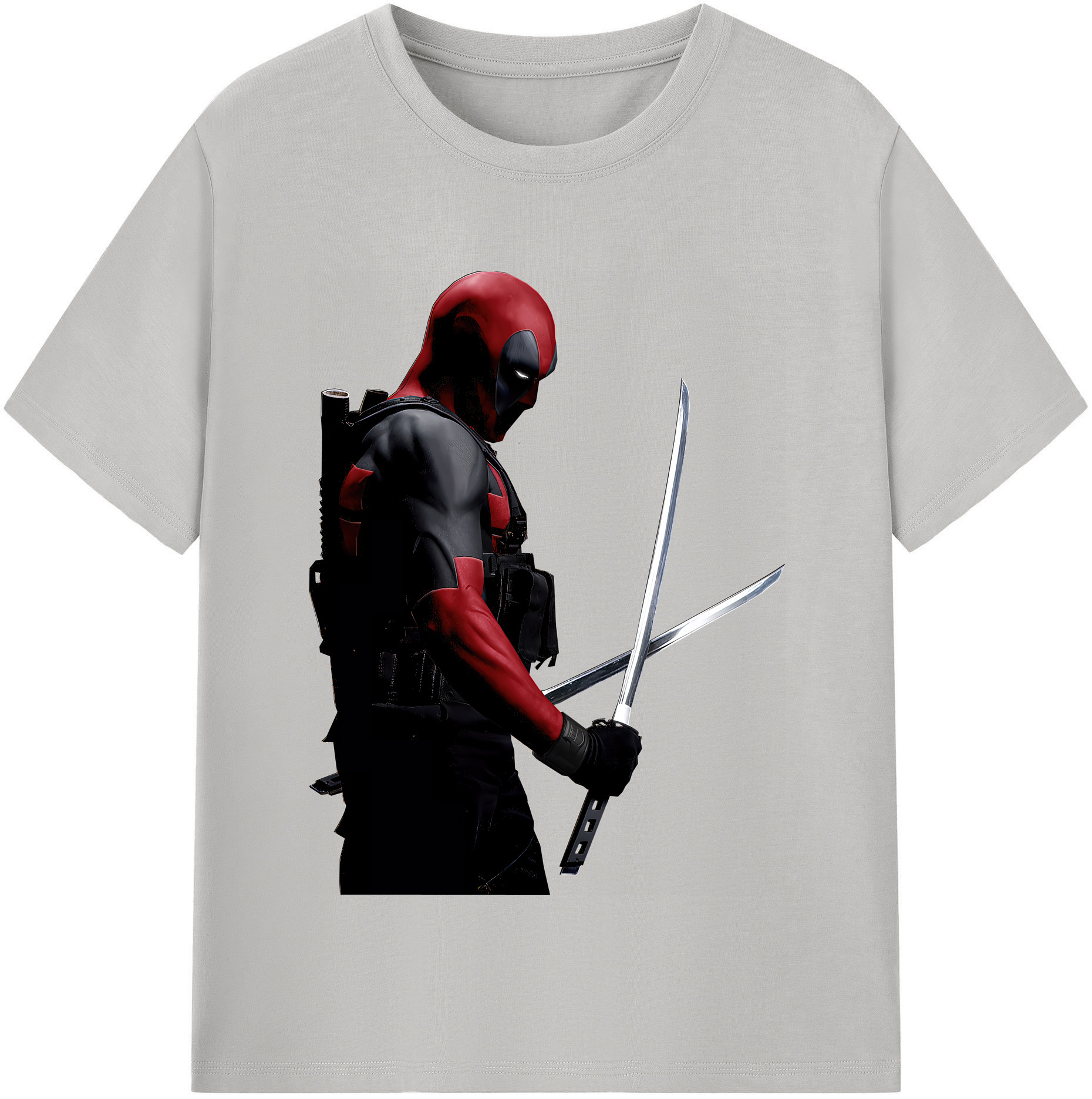 （画像用） Deadpool デッドプール レディースカジュアルプリントTシャツ（綿100％）