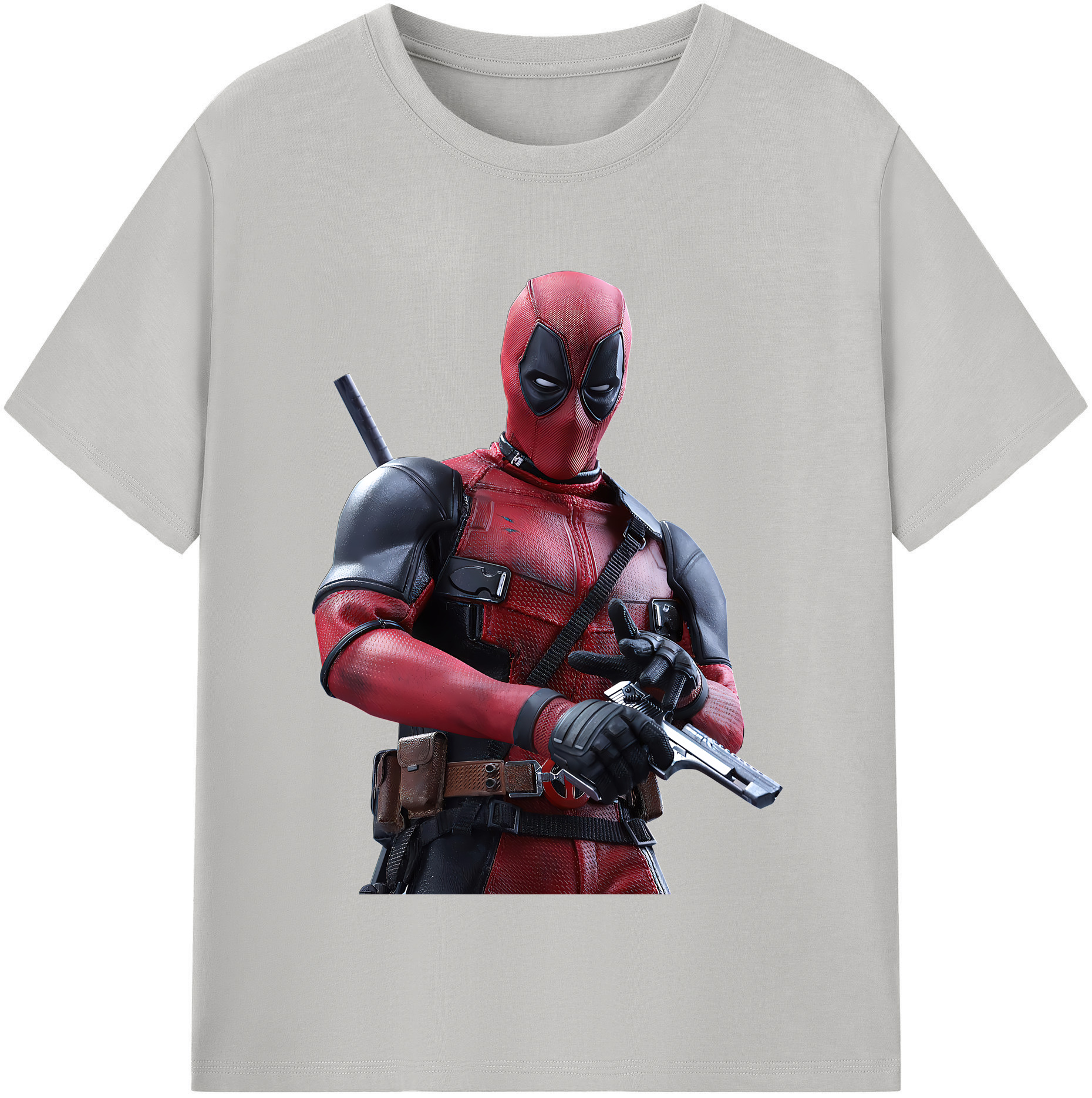 （画像用） Deadpool デッドプール レディースカジュアルプリントTシャツ（綿100％）