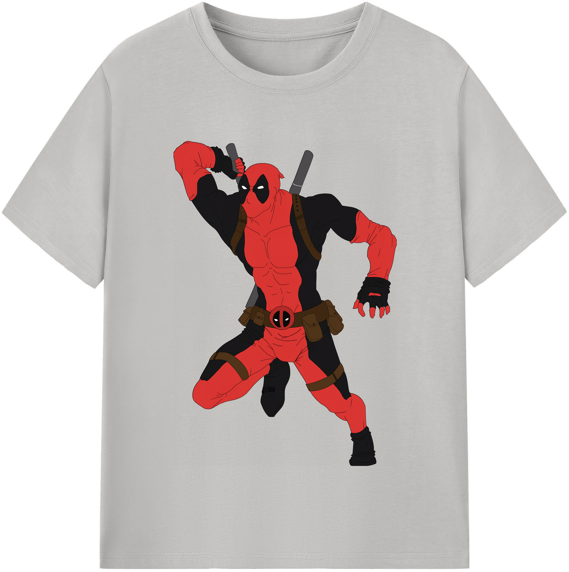 （画像用） Deadpool デッドプール レディースカジュアルプリントTシャツ（綿100％）