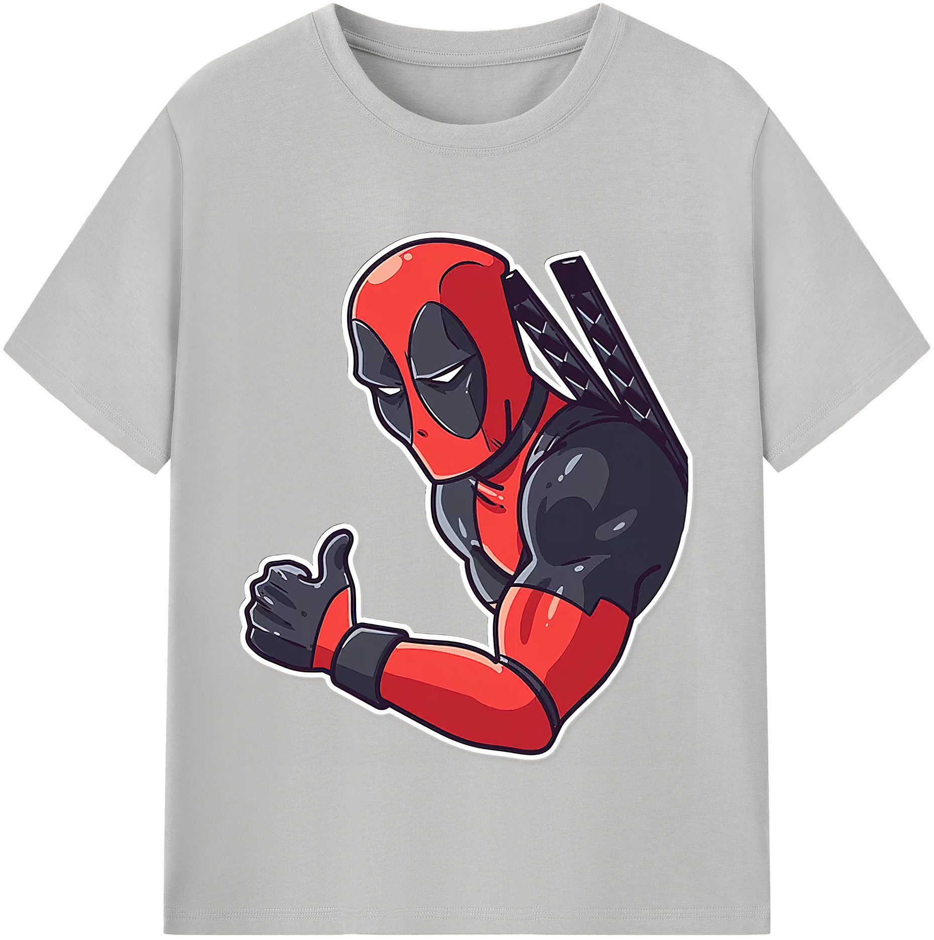 （画像用） Deadpool デッドプール レディースカジュアルプリントTシャツ（綿100％）