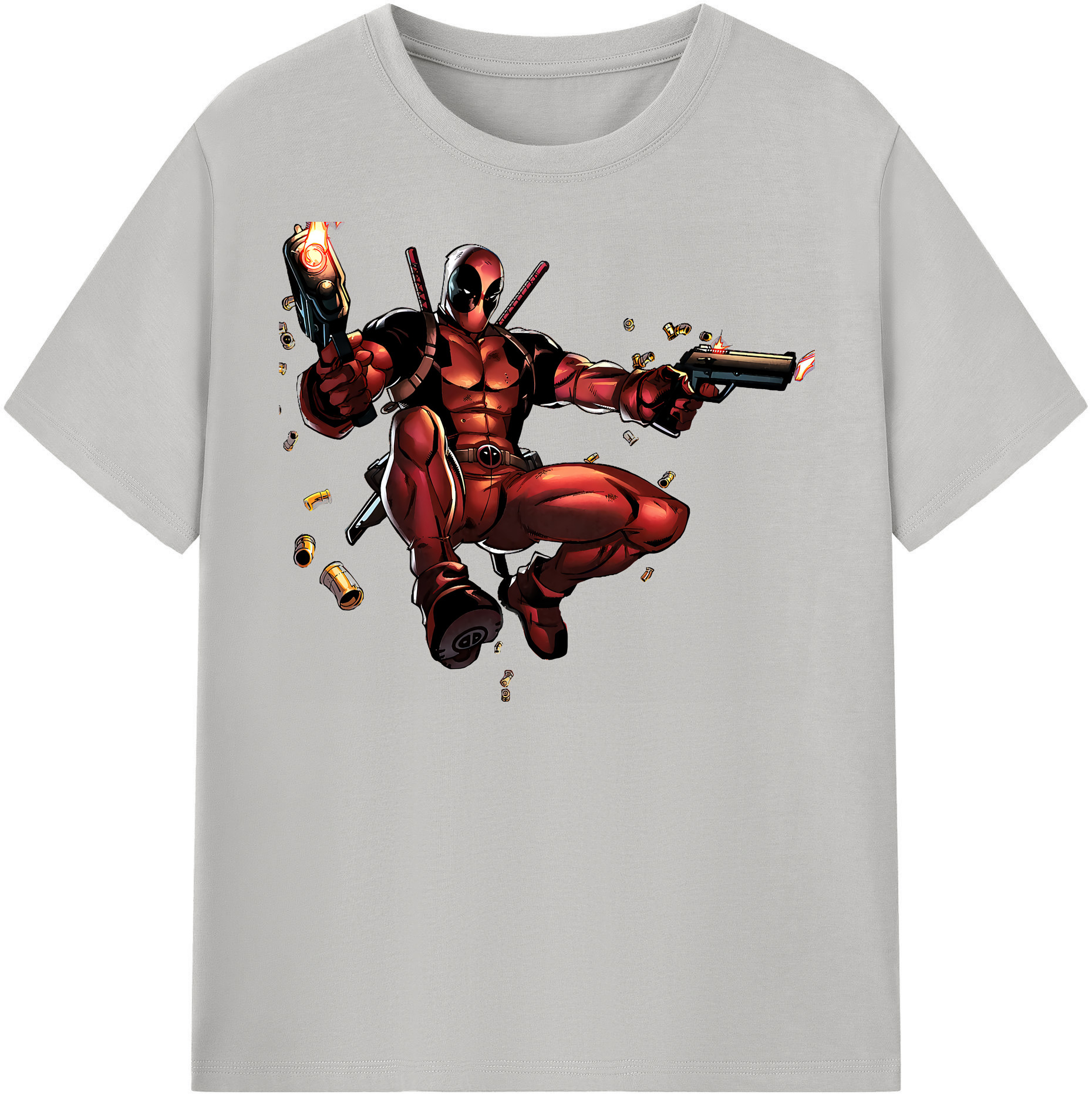 （画像用） Deadpool デッドプール レディースカジュアルプリントTシャツ（綿100％）