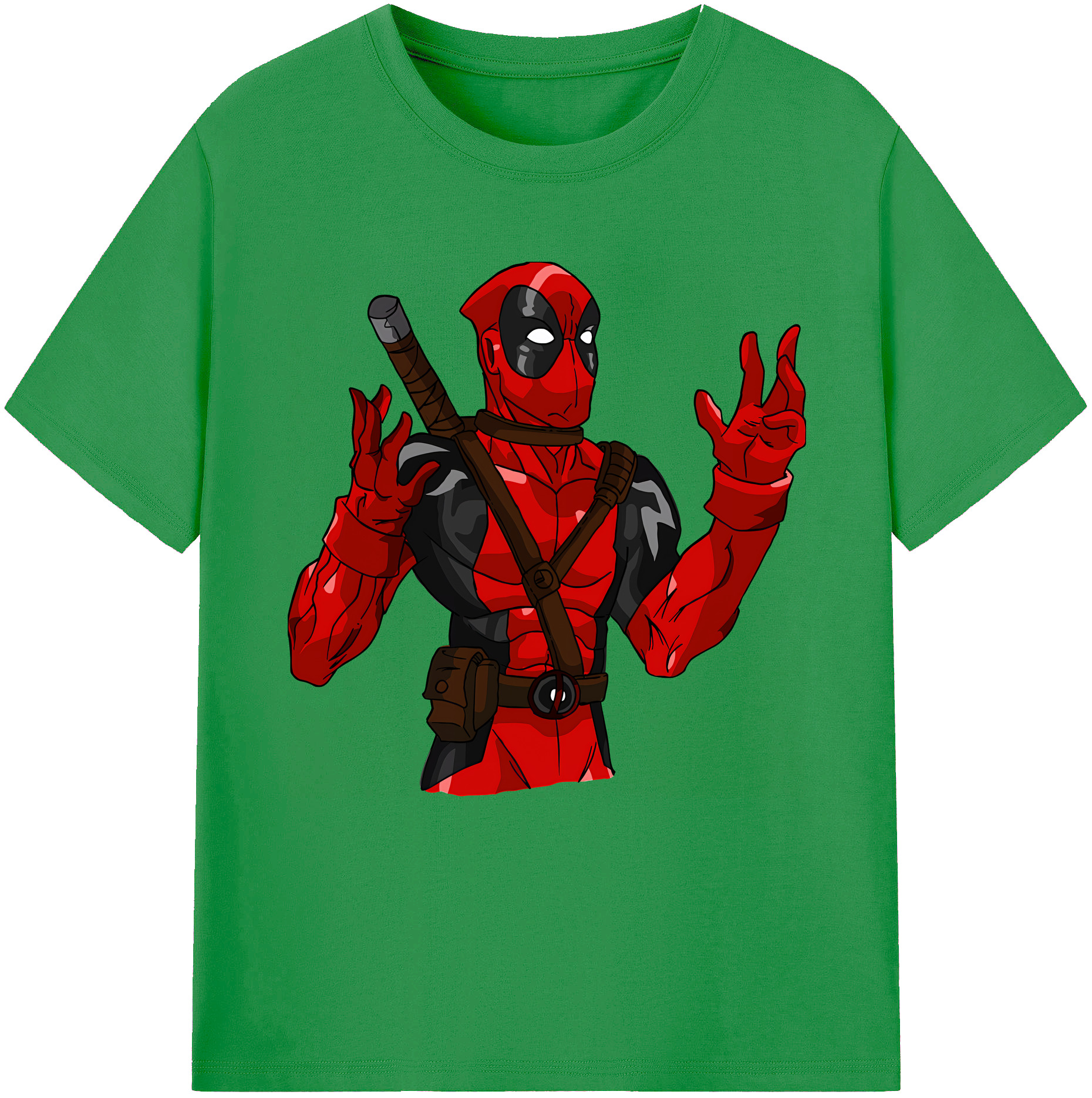 （画像用） Deadpool デッドプール レディースカジュアルプリントTシャツ（綿100％）