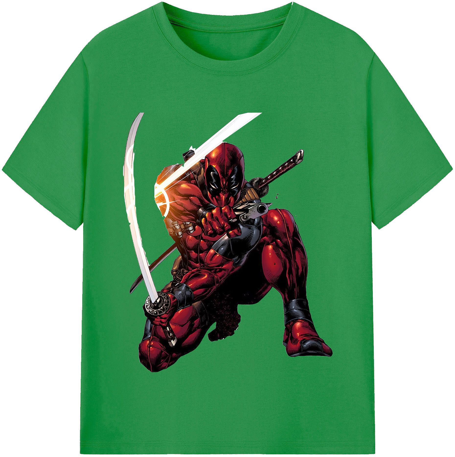 （画像用） Deadpool デッドプール レディースカジュアルプリントTシャツ（綿100％）