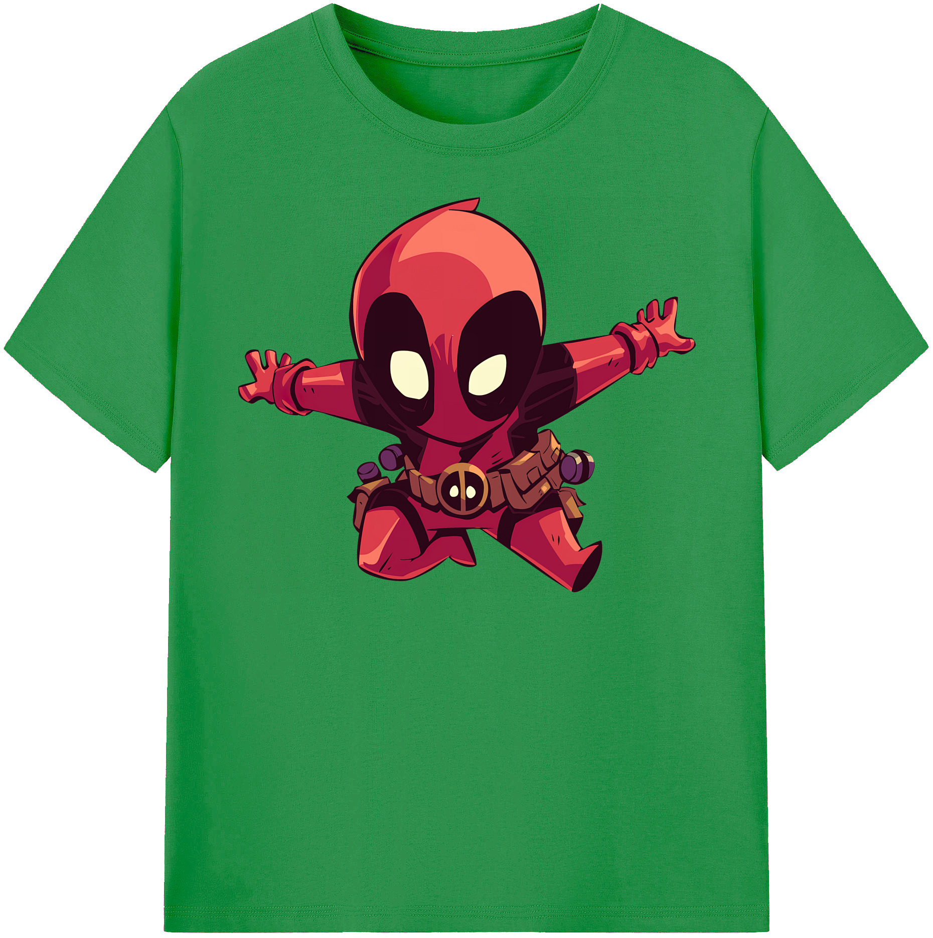 （画像用） Deadpool デッドプール レディースカジュアルプリントTシャツ（綿100％）