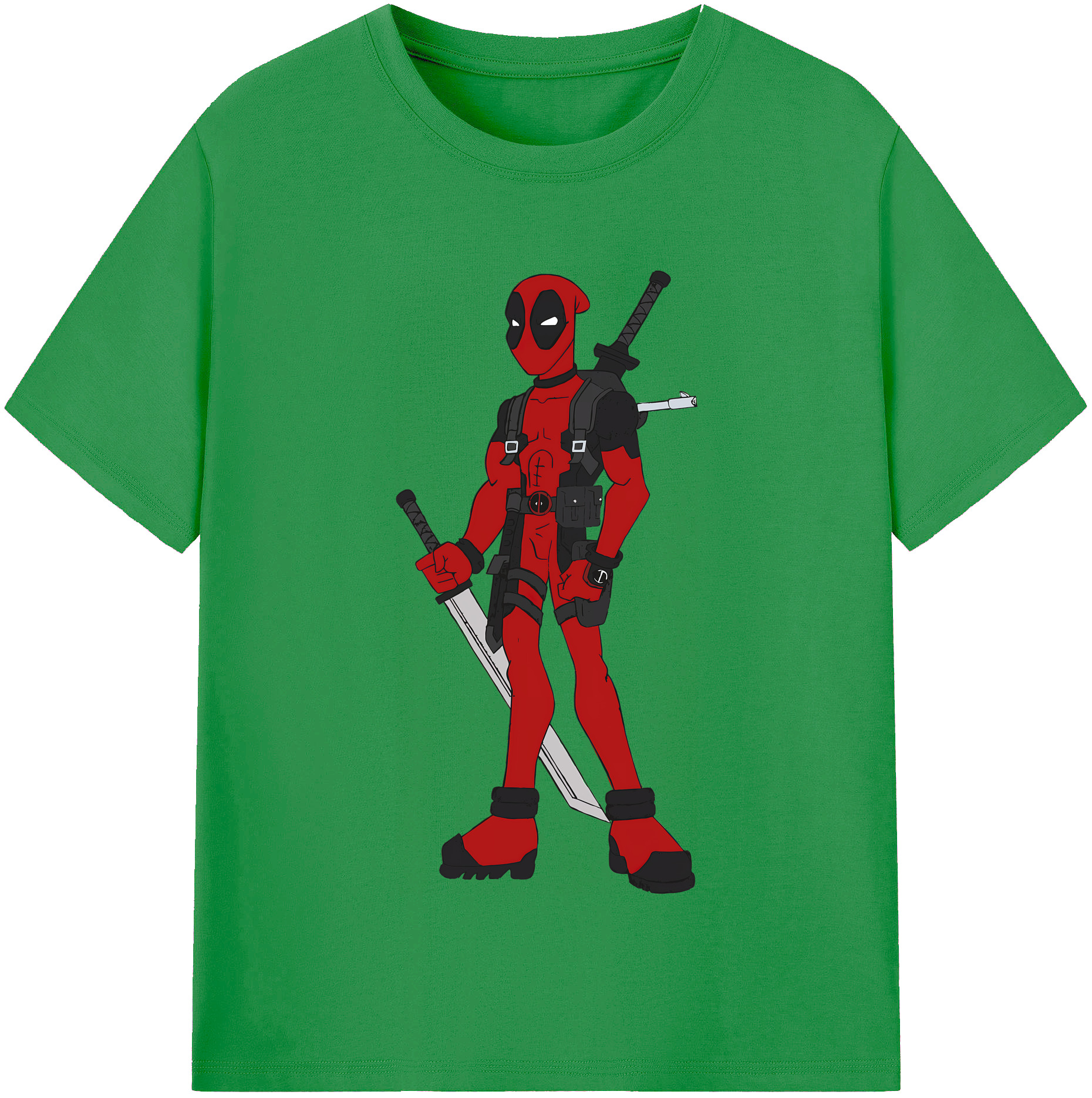 （画像用） Deadpool デッドプール レディースカジュアルプリントTシャツ（綿100％）