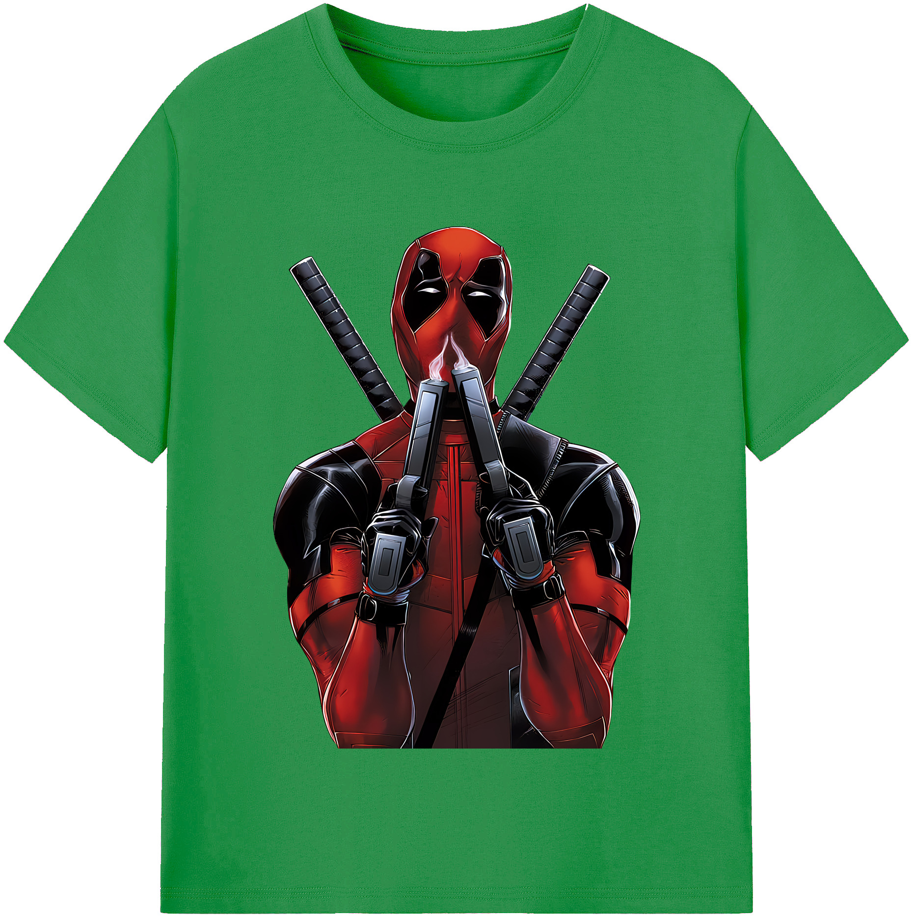 （画像用） Deadpool デッドプール レディースカジュアルプリントTシャツ（綿100％）