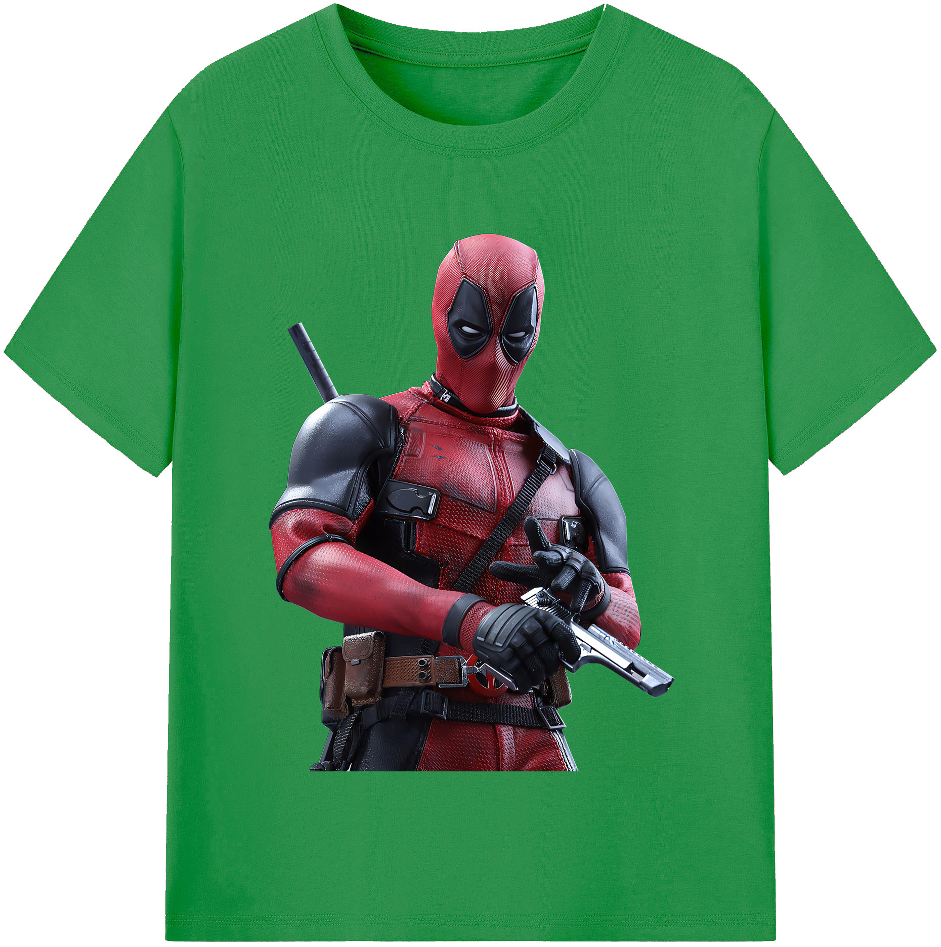 （画像用） Deadpool デッドプール レディースカジュアルプリントTシャツ（綿100％）