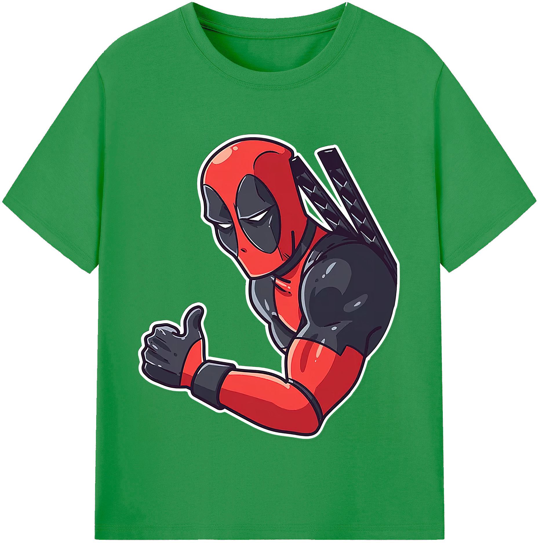 （画像用） Deadpool デッドプール レディースカジュアルプリントTシャツ（綿100％）