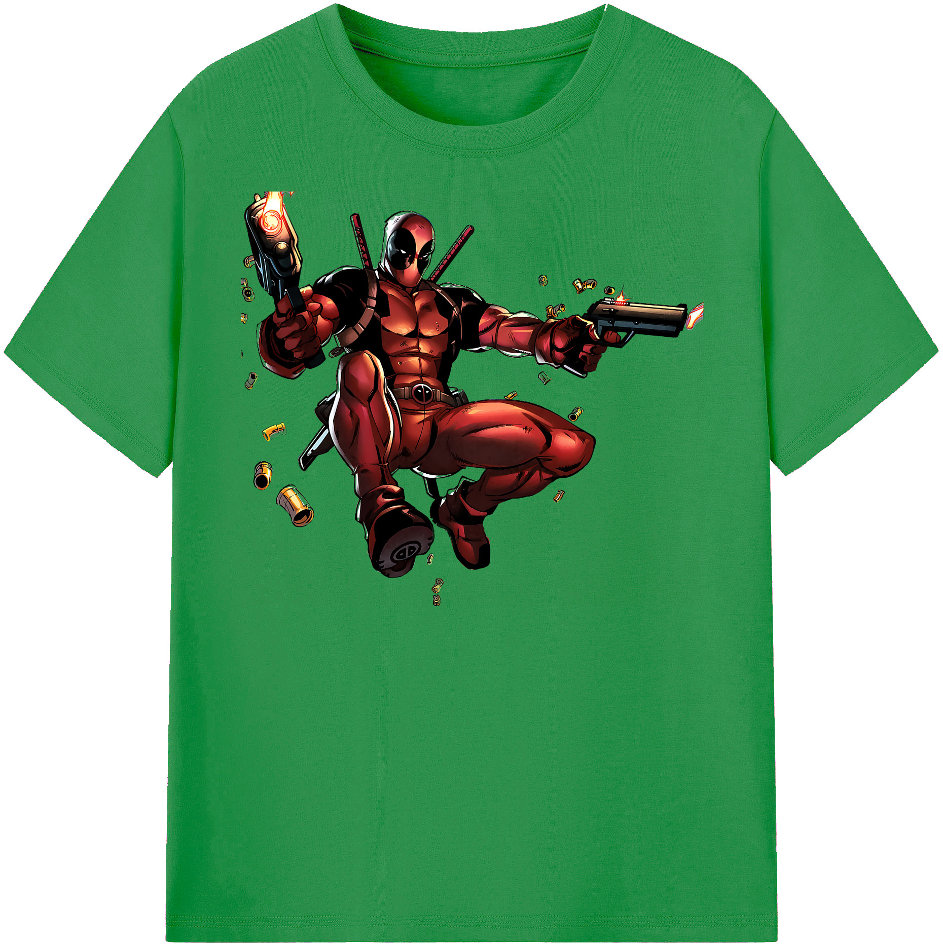（画像用） Deadpool デッドプール レディースカジュアルプリントTシャツ（綿100％）