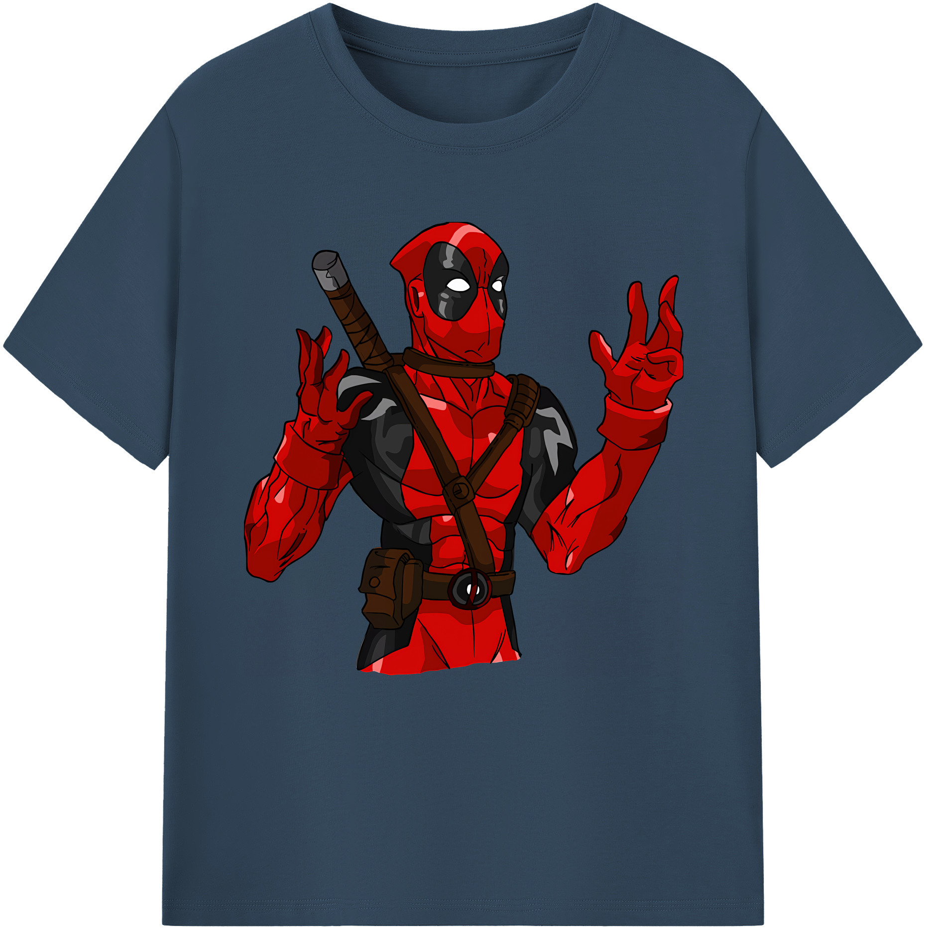 （画像用） Deadpool デッドプール レディースカジュアルプリントTシャツ（綿100％）