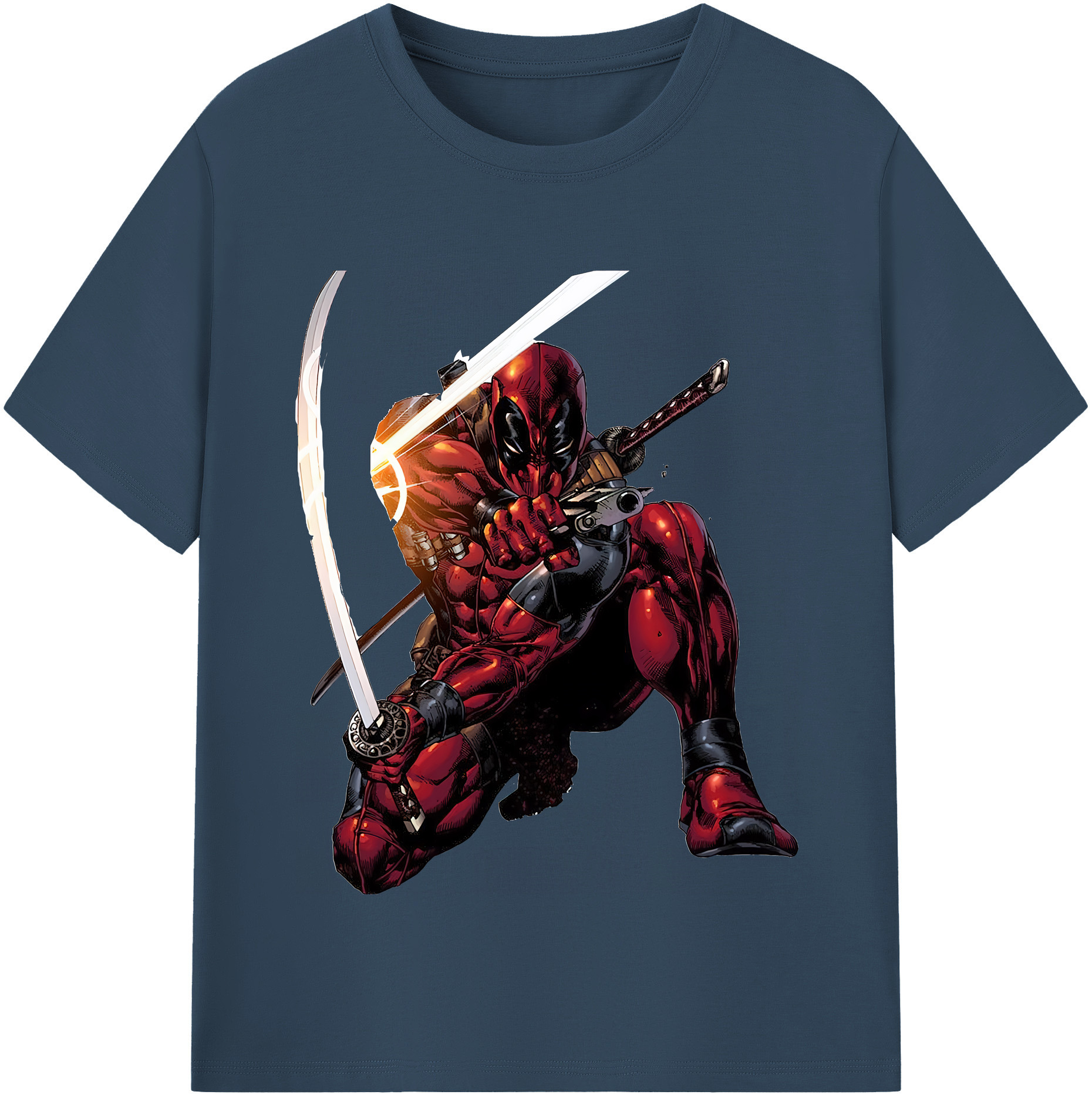 （画像用） Deadpool デッドプール レディースカジュアルプリントTシャツ（綿100％）